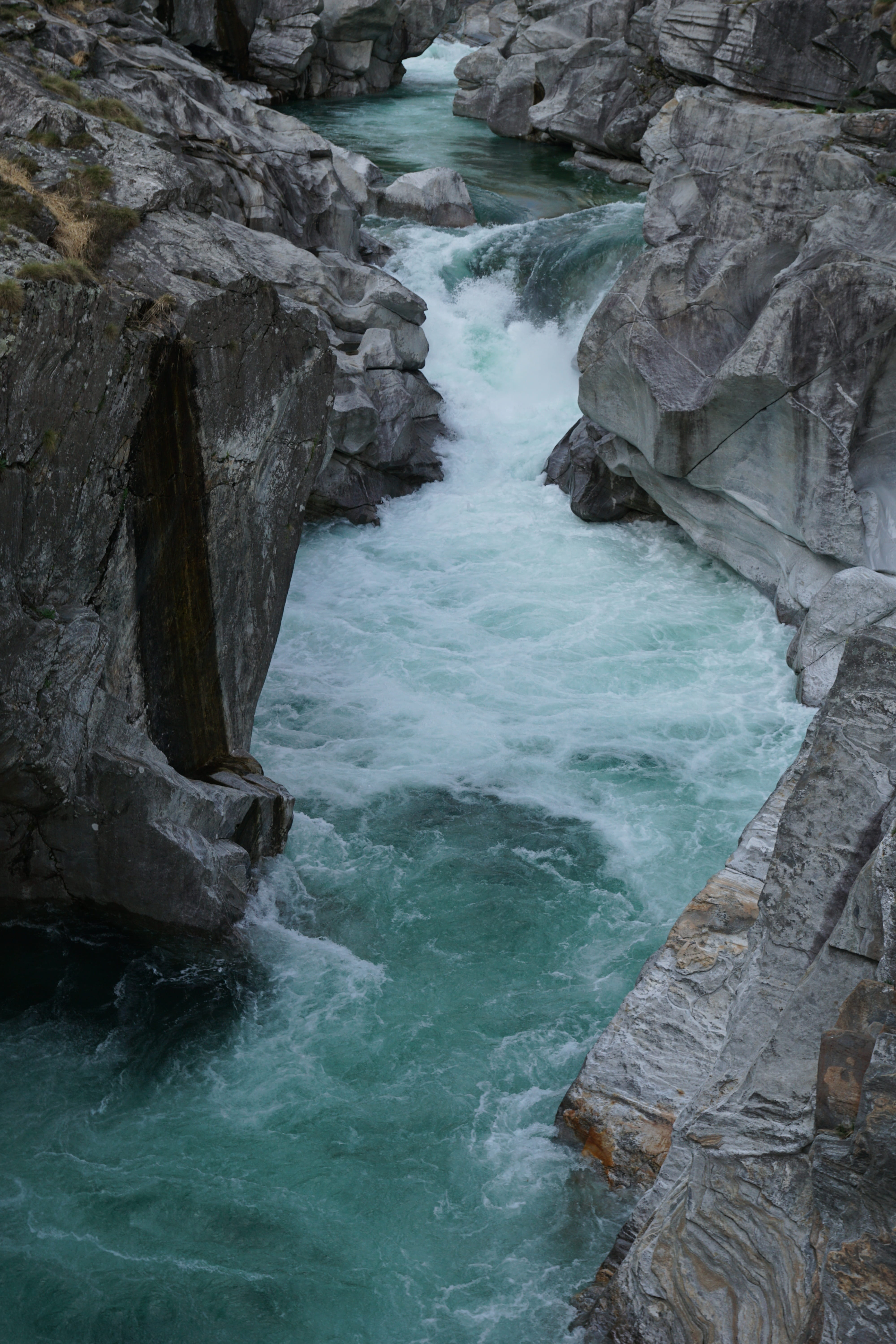 europe, violent, water, beauty in nature, stones, ponte dei salti, day, waterfall, turquoise, outdoors, aquatic sport, rock, scenics - nature, strong, rock - object, Phone HD Wallpaper