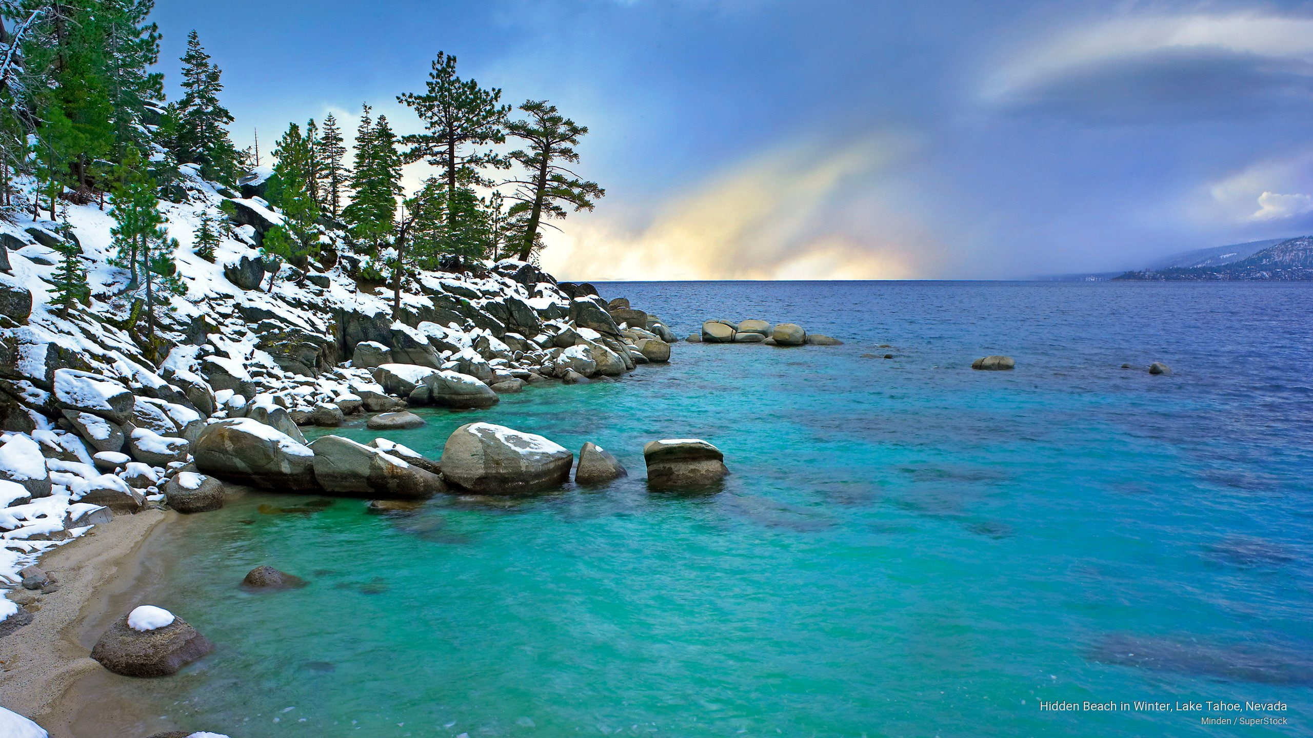 Winter, hidden, 2K, lake, beach, tahoe, nevada, HD Wallpaper