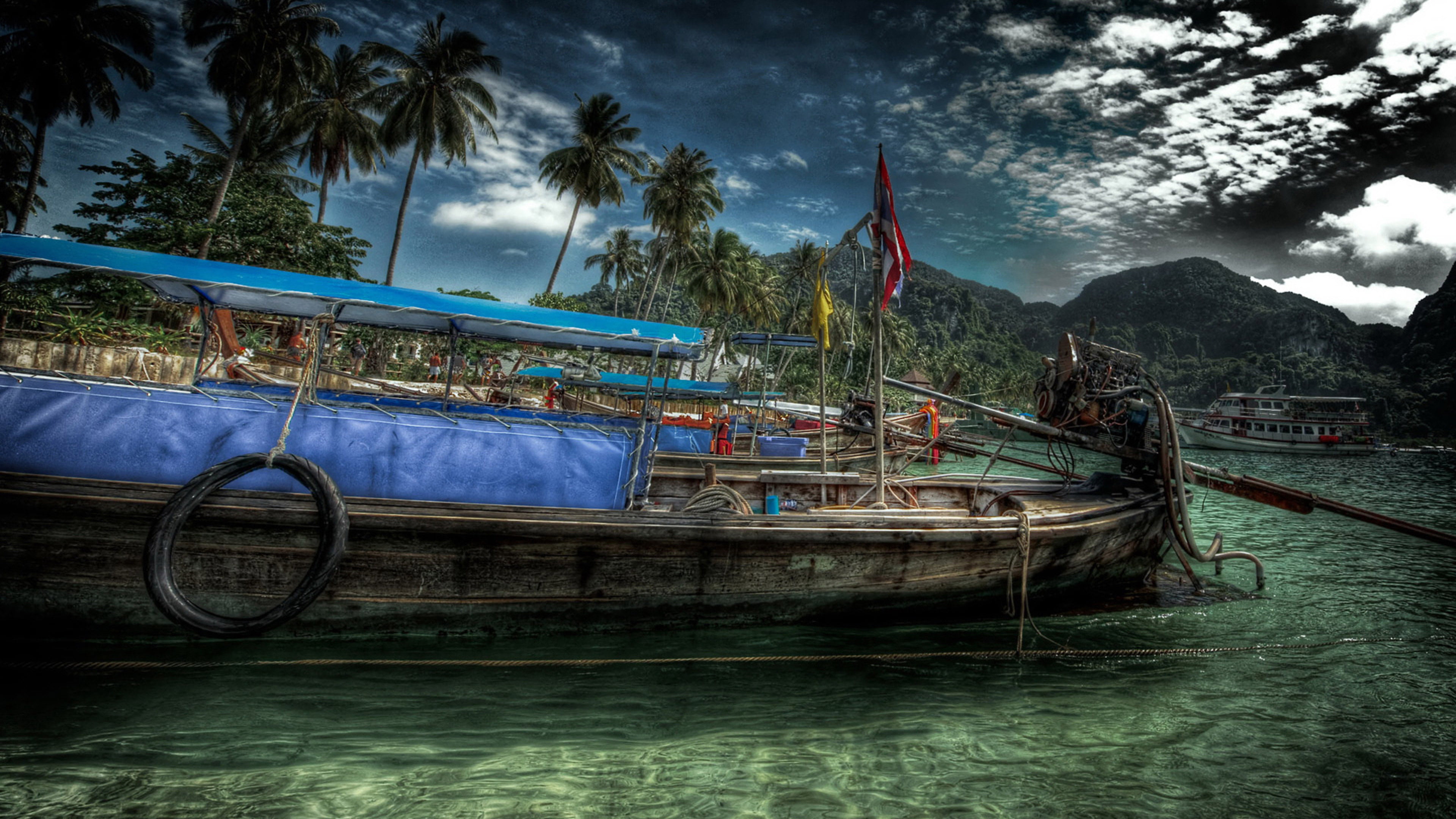 life, sailboat, tropical climate, vessel, vehicle, outdoors, journey, land, yacht, transport, tropical, nautical vessel, fisherman, ocean, shore, cruise, HD Wallpaper