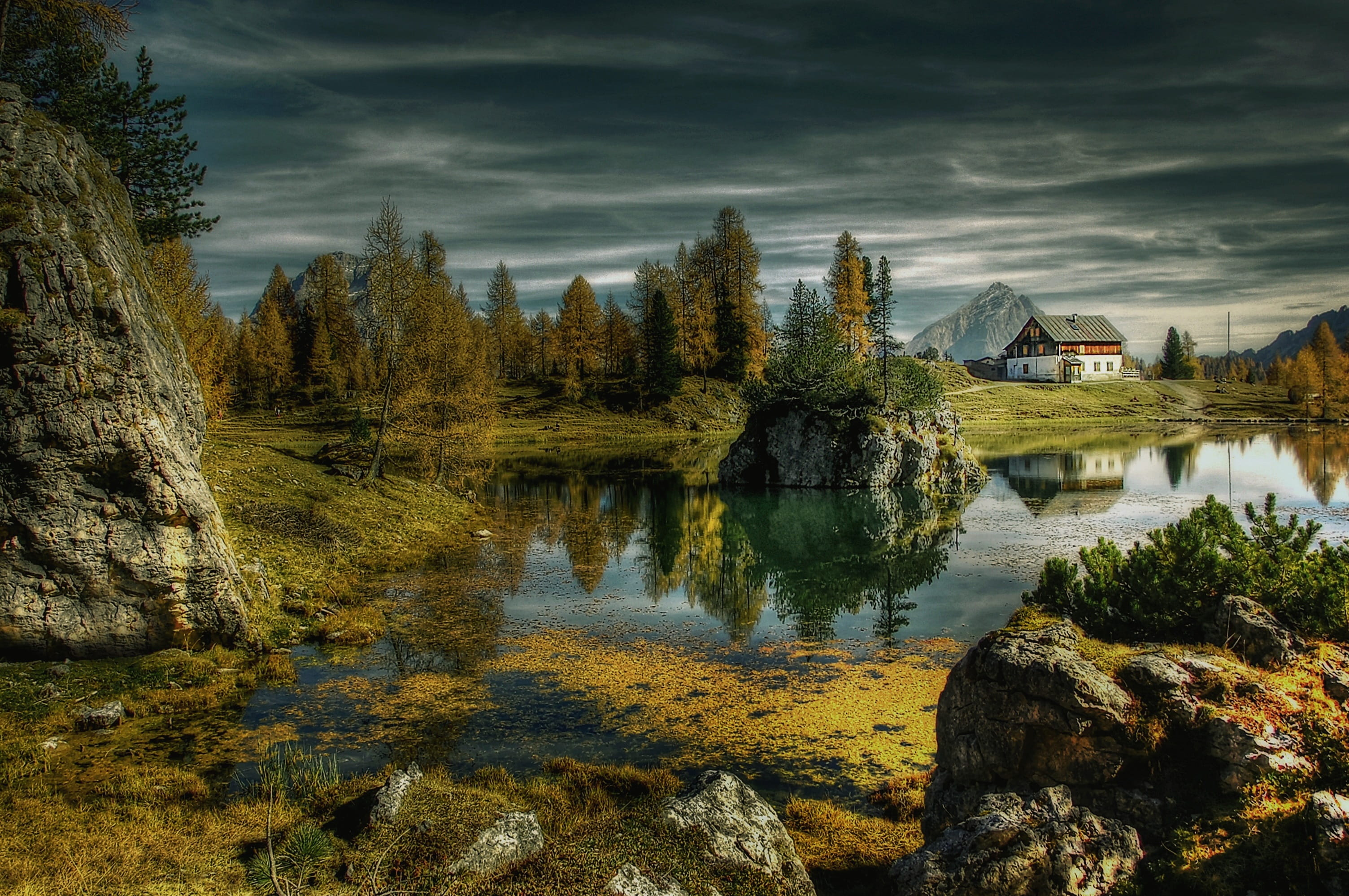 unesco world heritage, bergsee, beauty in nature, landscape, mountain world, forest, plant, scenics - nature, building exterior, romance, architecture, HD Wallpaper
