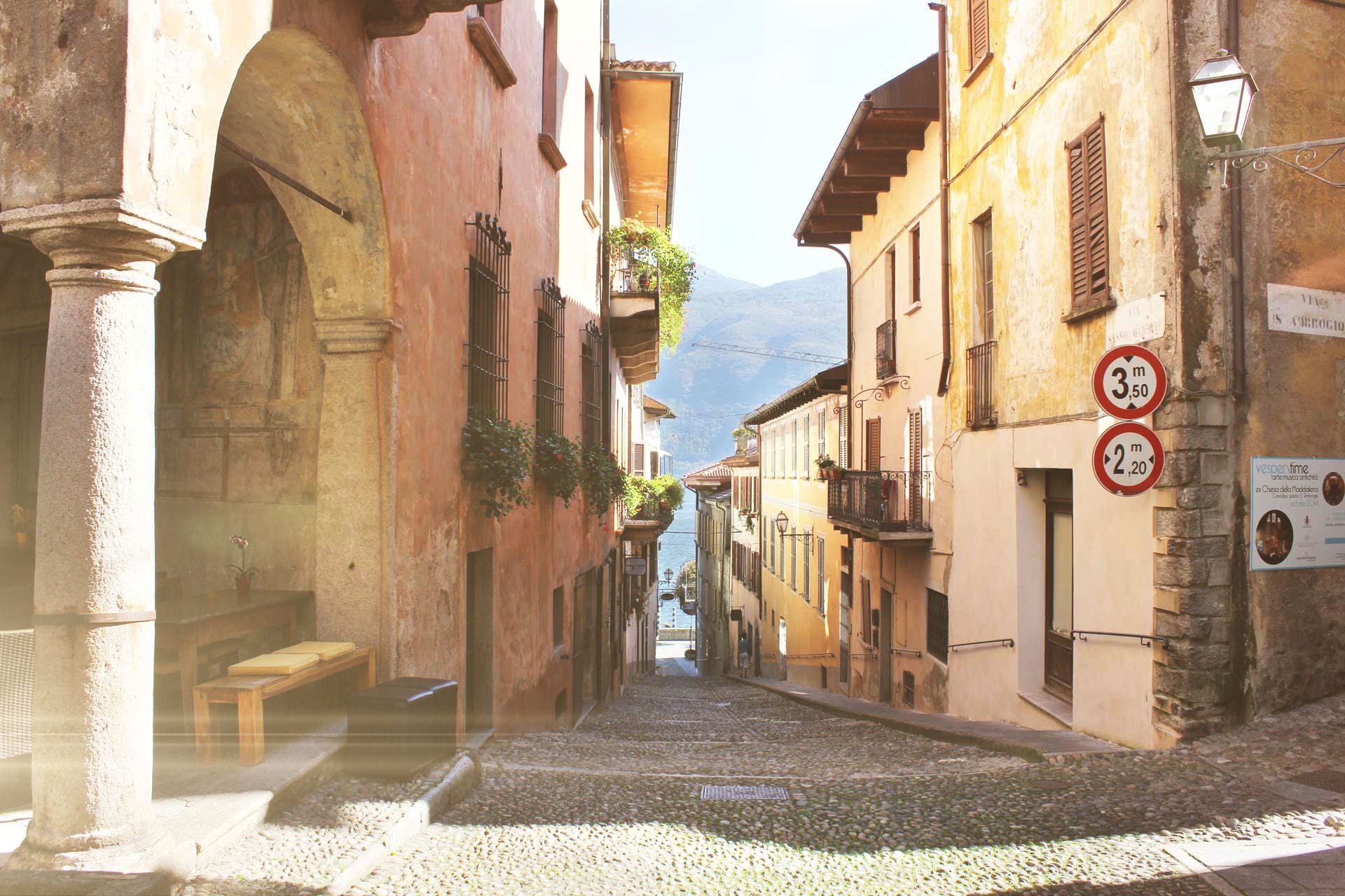 1080P, communication, city, no people, italy, building exterior, built structure, street, lake, alley, the way forward, old, direction, architecture, cannobio, HD Wallpaper