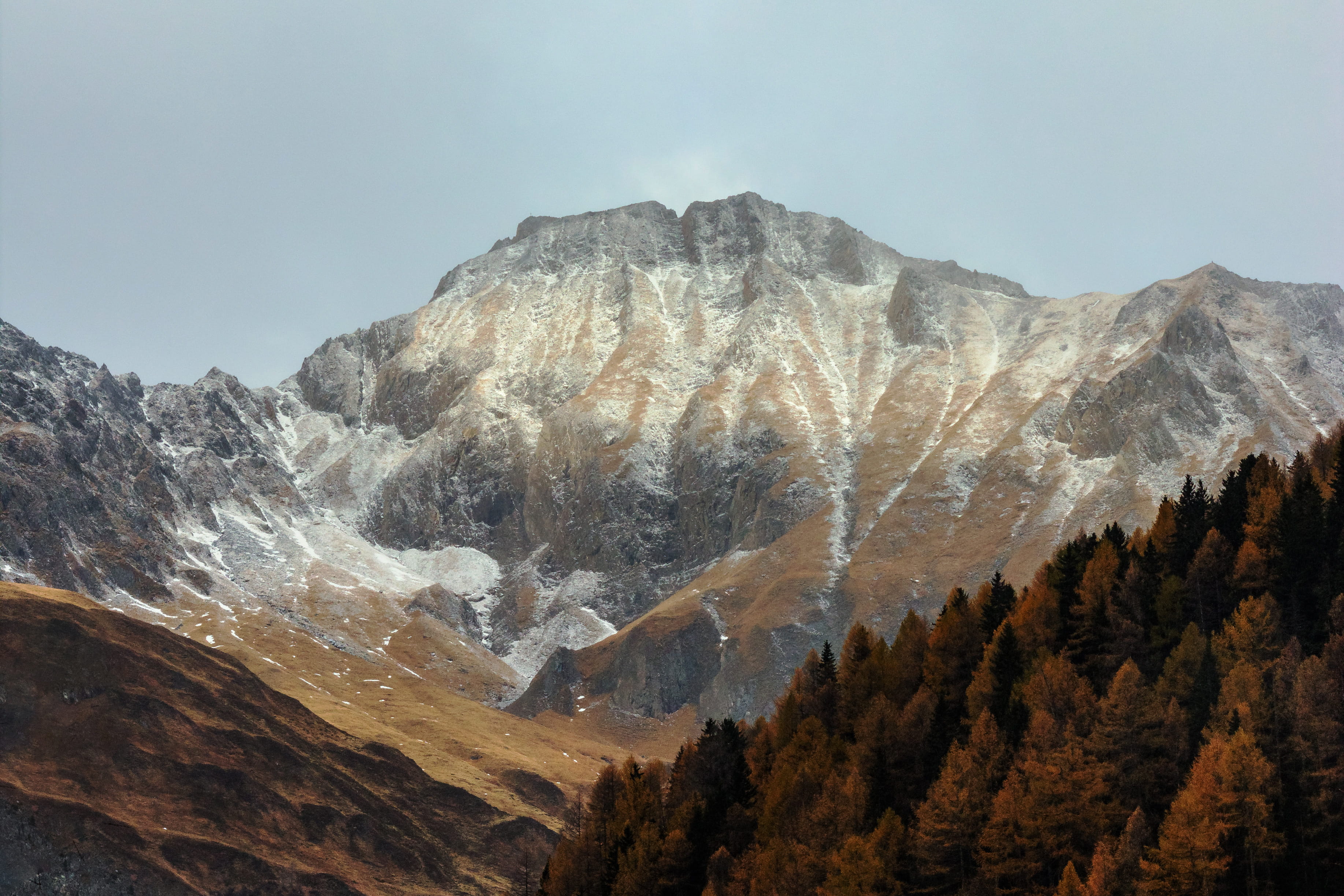 2K, snowcapped mountain, plant, zillertal alps, south tyrol, outdoors, peak, snow, environment, land, nature, beauty in nature, ranges, idyllic, mountain, HD Wallpaper