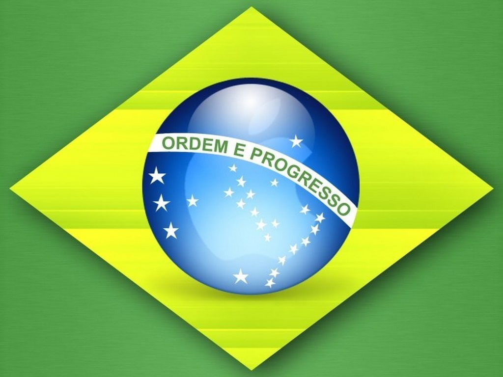 colored background, backgrounds, 480P, shape, blue background, computer icon, shiny, yellow, communication, blue, geometric shape, Brasil, flag, connection, HD Wallpaper