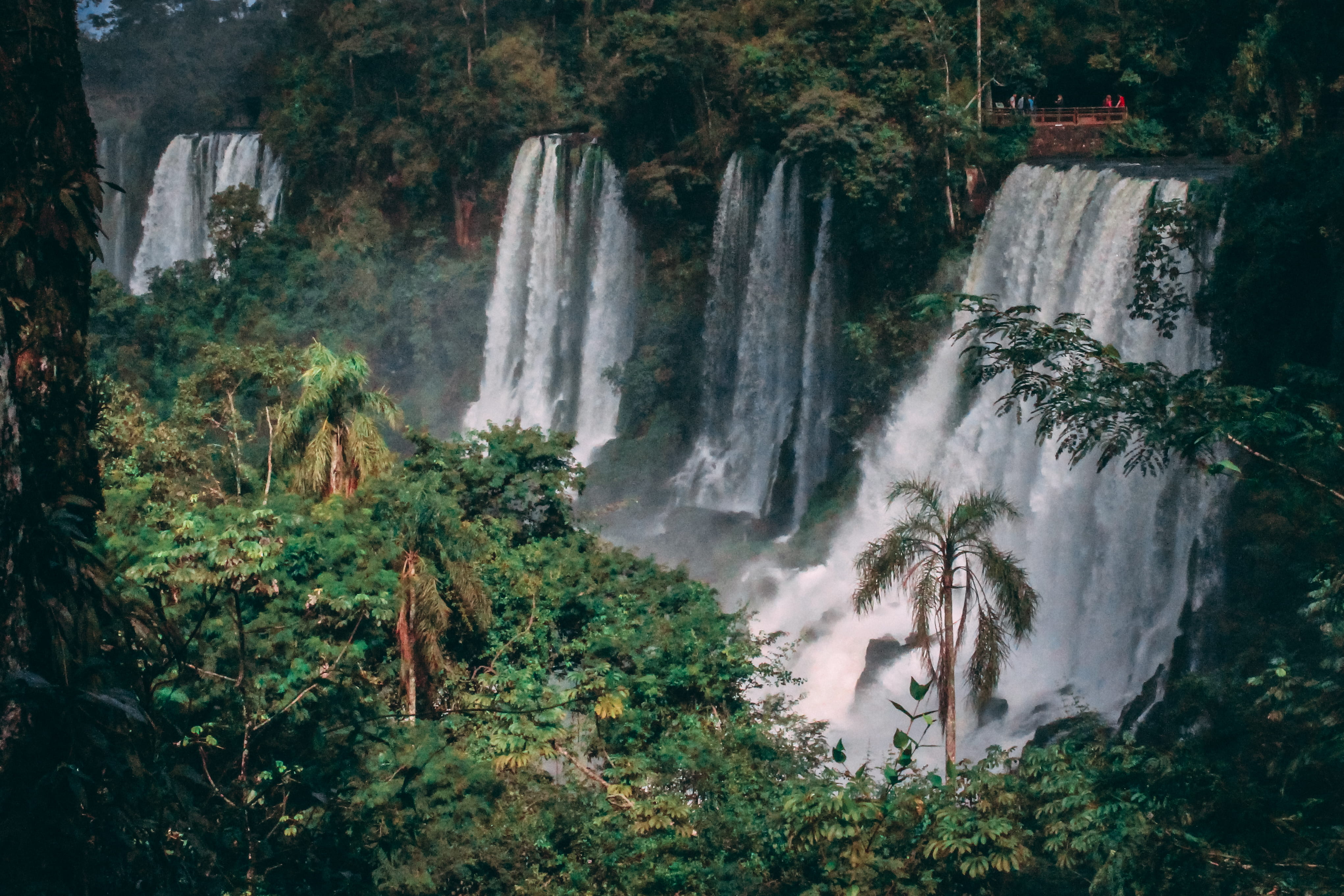 daytime, texture, jungle, forest, no people, long exposure, waterfalls, flowing water, nature, scenics - nature, sky, motion, park, falling water, pattern, HD Wallpaper