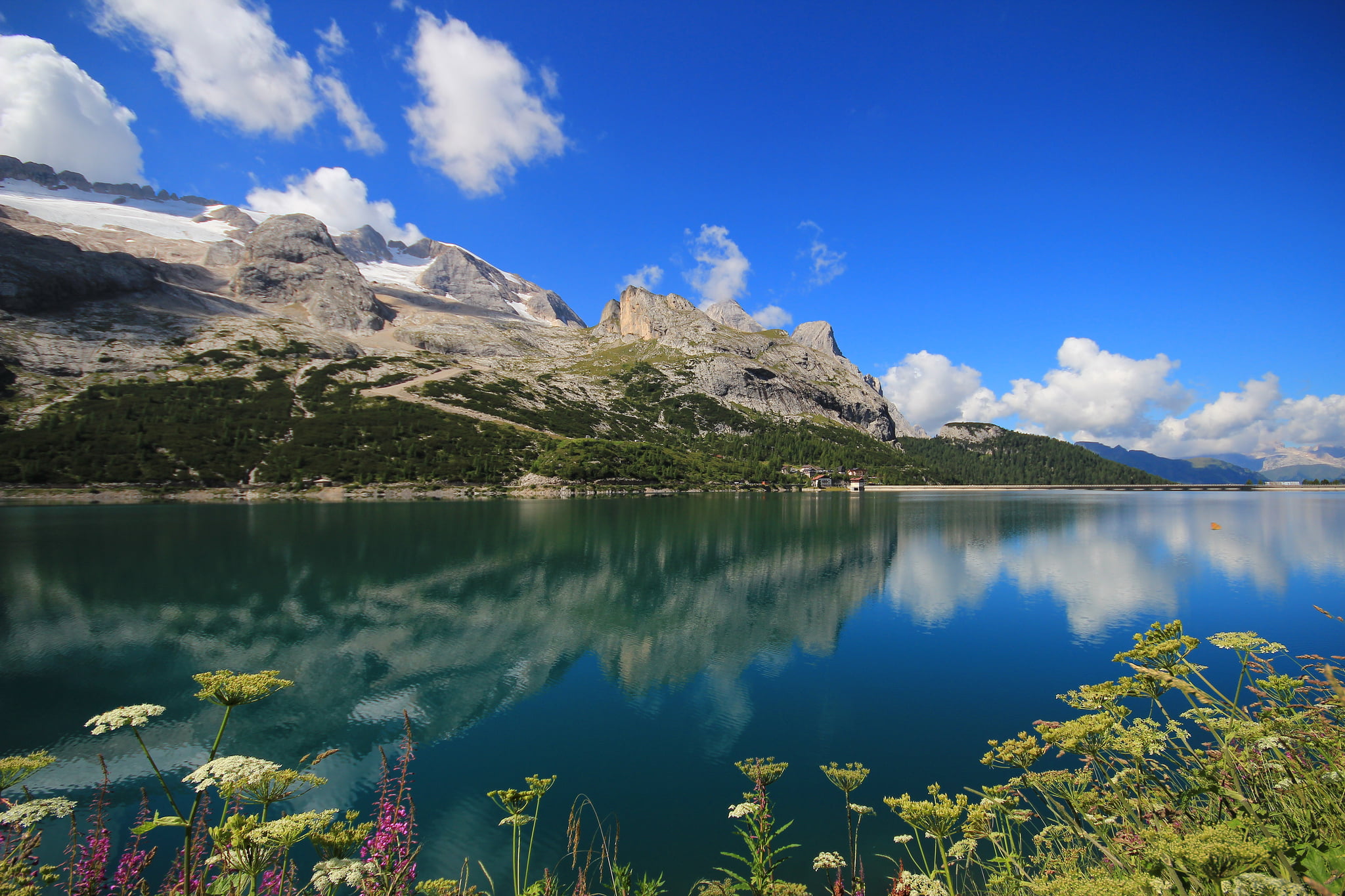 tree, scenics, valley, plant, hill, tourism, tranquil Scene, vacations, green, nature, 1080P, formation, rock - Object, forest, non-urban scene, reflection, HD Wallpaper