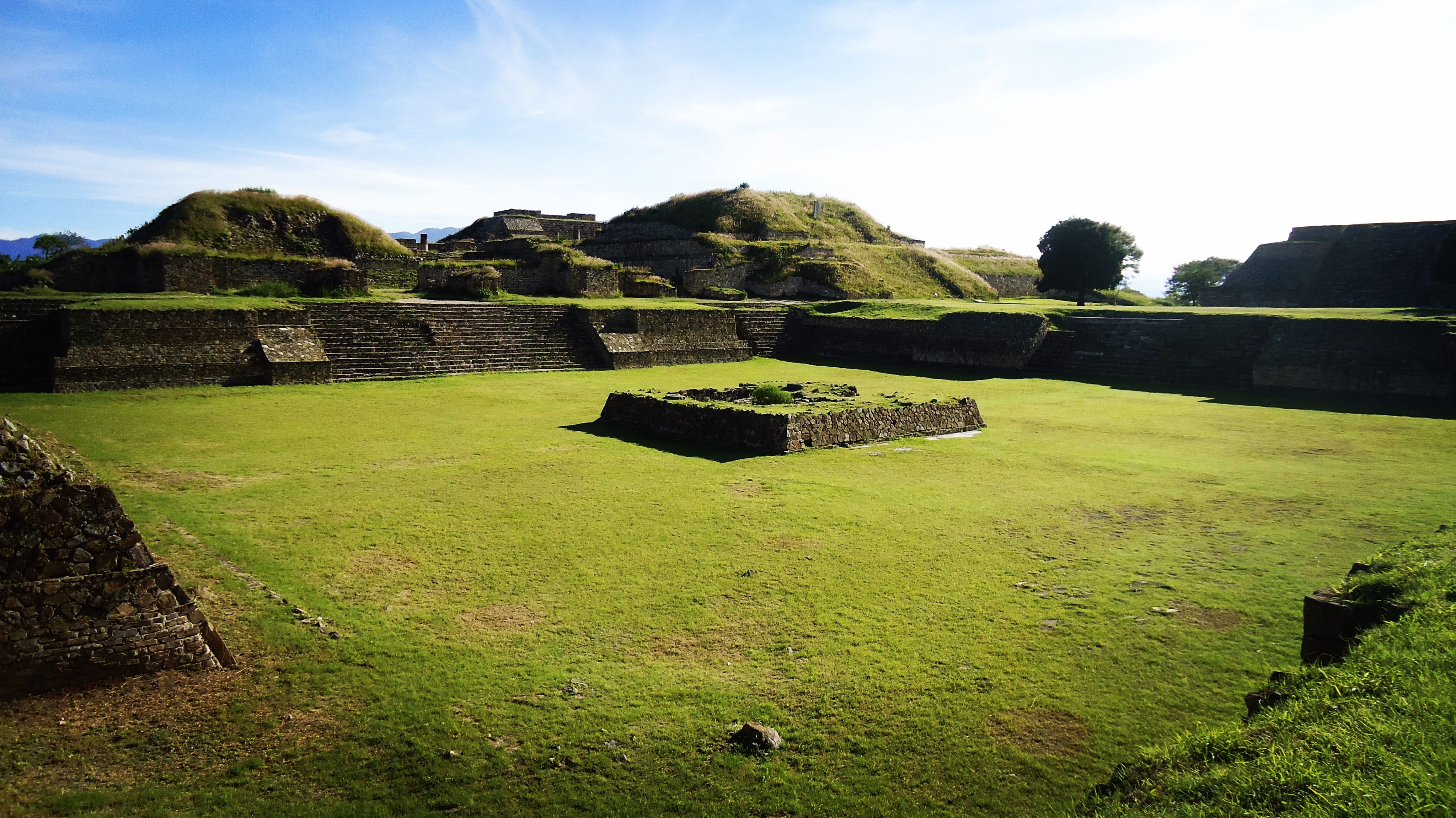 old ruin, history, green, oaxaca, tourism, hills, travel, the past, sky, outdoors, no people, solid, 4K, built structure, summer, photography, plant, natural wonders, HD Wallpaper