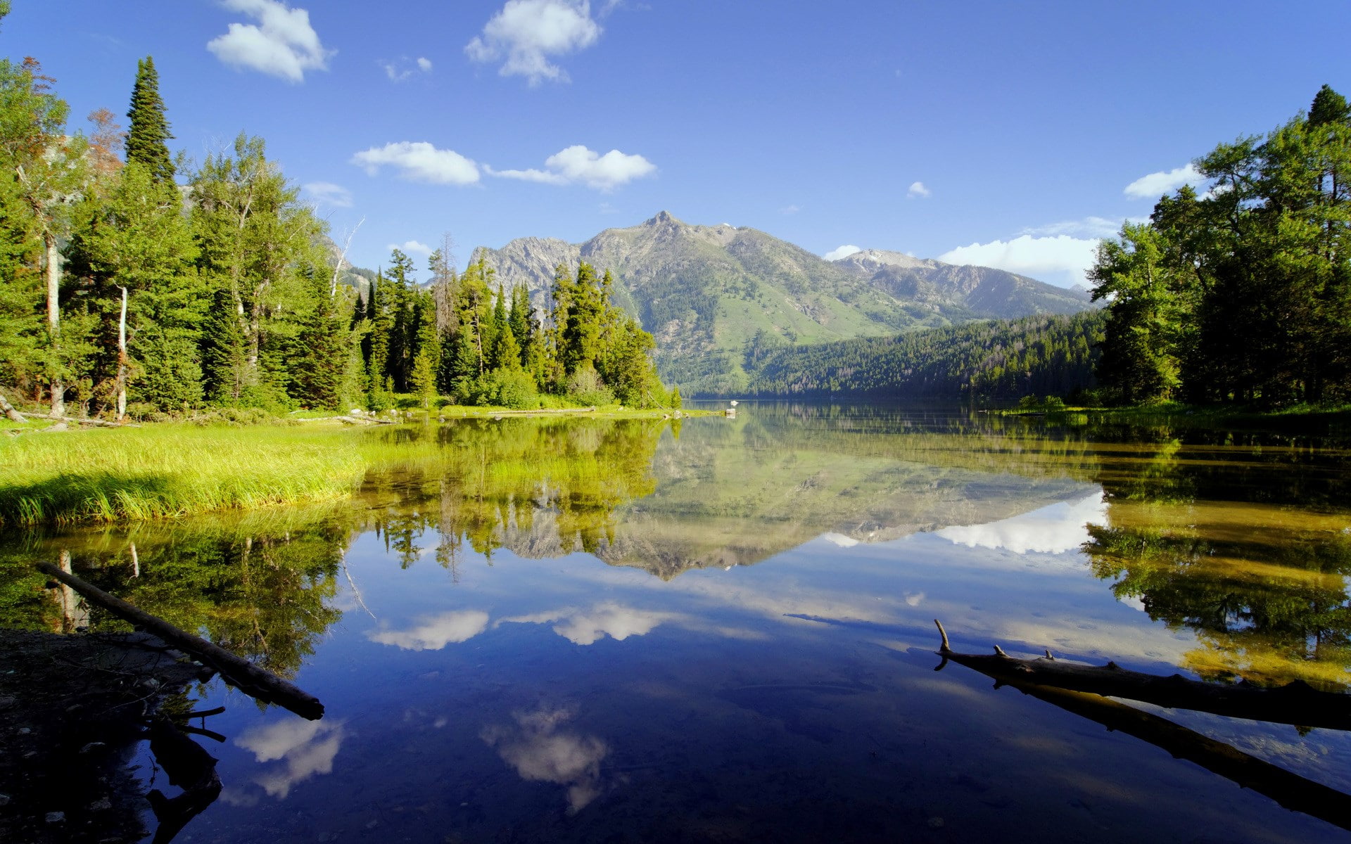 idyllic, water, non-urban scene, no people, lake, sky, tranquil scene, 1080P, wonderful nature  1920x1200, reflection, nature, mountain range, outdoors, HD Wallpaper