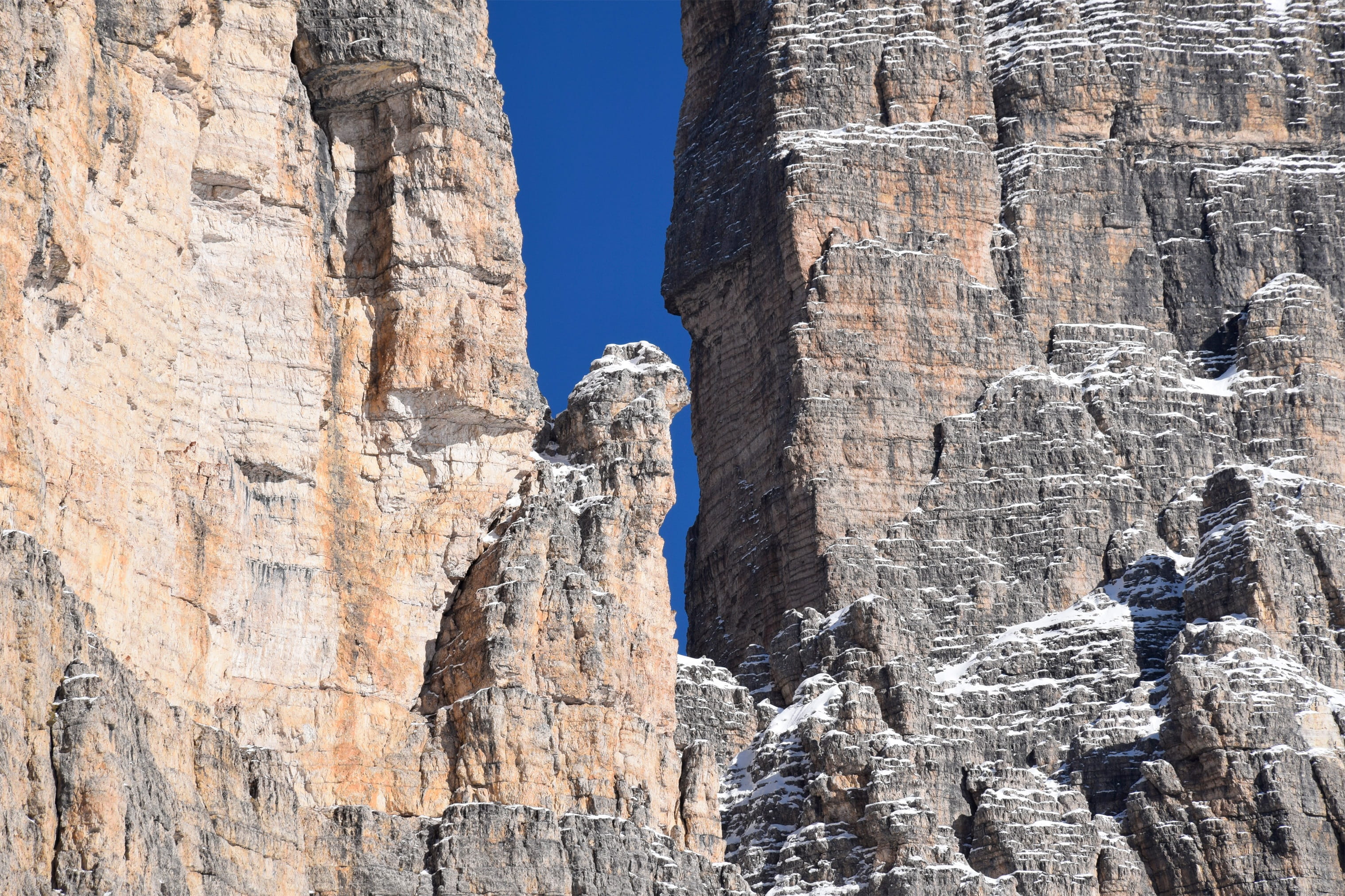 travel destinations, rock, alpine, south tyrol, mountain, solid, history, nature, built structure, tourism, no people, 2K, rock - object, day, ancient civilization, HD Wallpaper