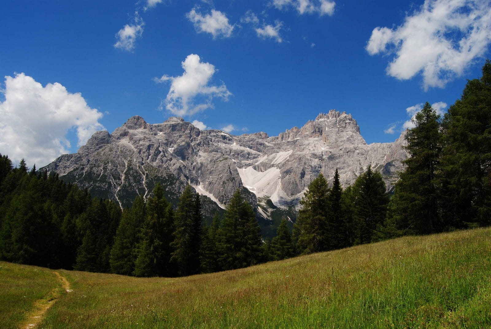 Mountains, mountain, italy, formation, dolomiti di sesto, no people, tree, nature, hiking, environment, mountain range, dolomites, pine woodland, pine tree, HD Wallpaper