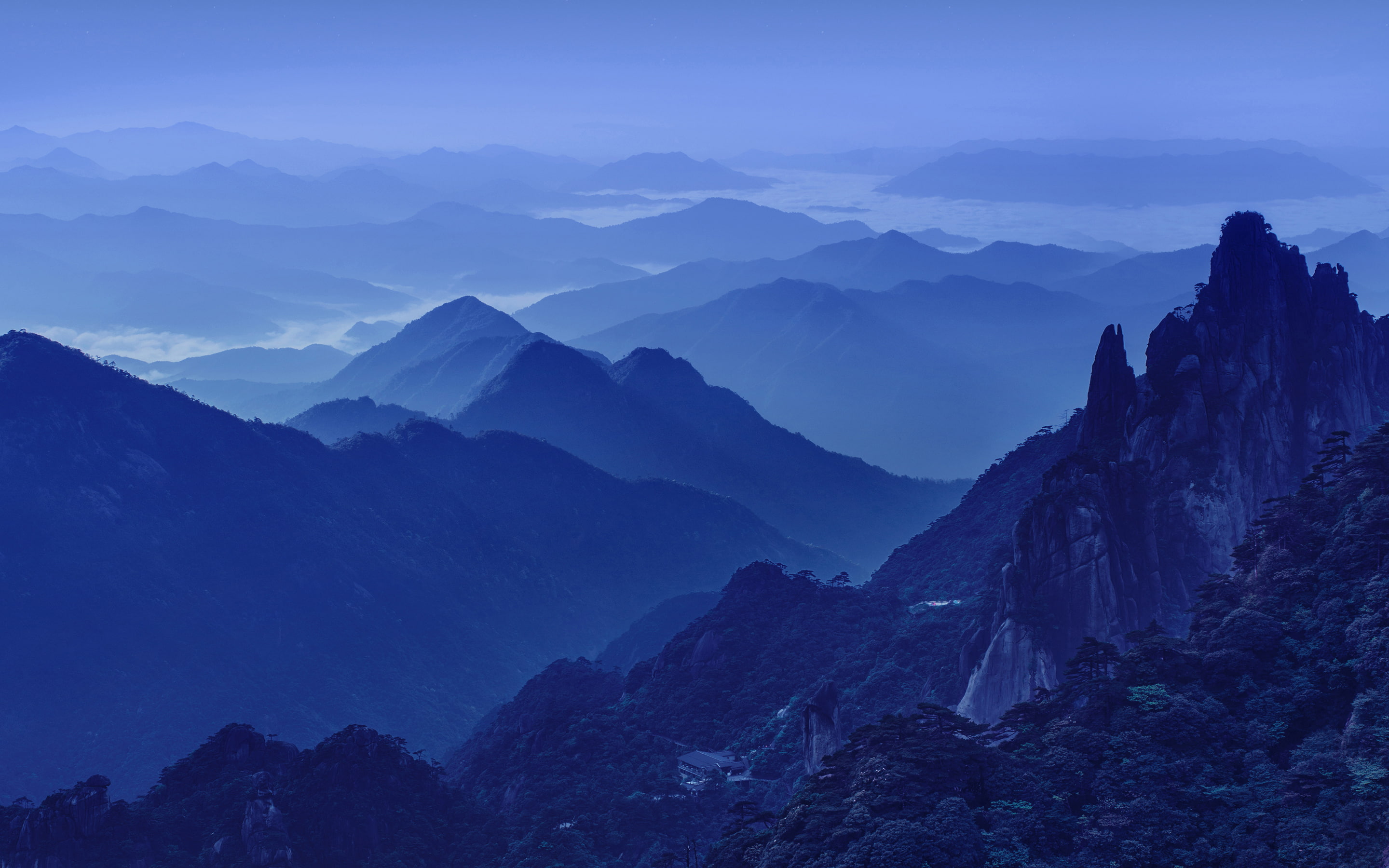 mountains, stock, 2K, mate, huawei, night, cold, HD Wallpaper