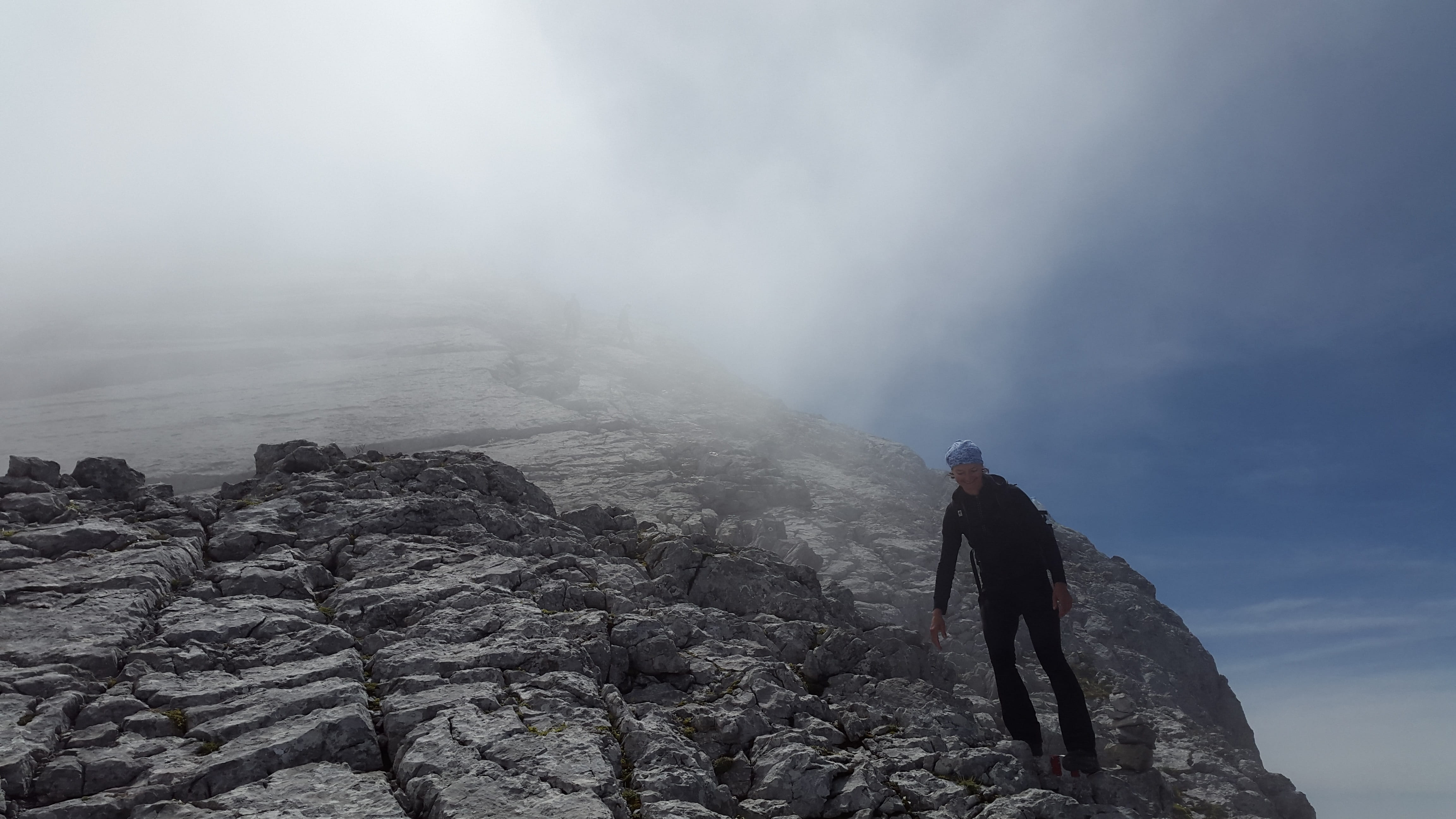 fog, men, 4K, full length, great watzmann, leisure activity, descent, get off, solid, eastern alps, berchtesgaden alps, day, scenics - nature, activity, HD Wallpaper