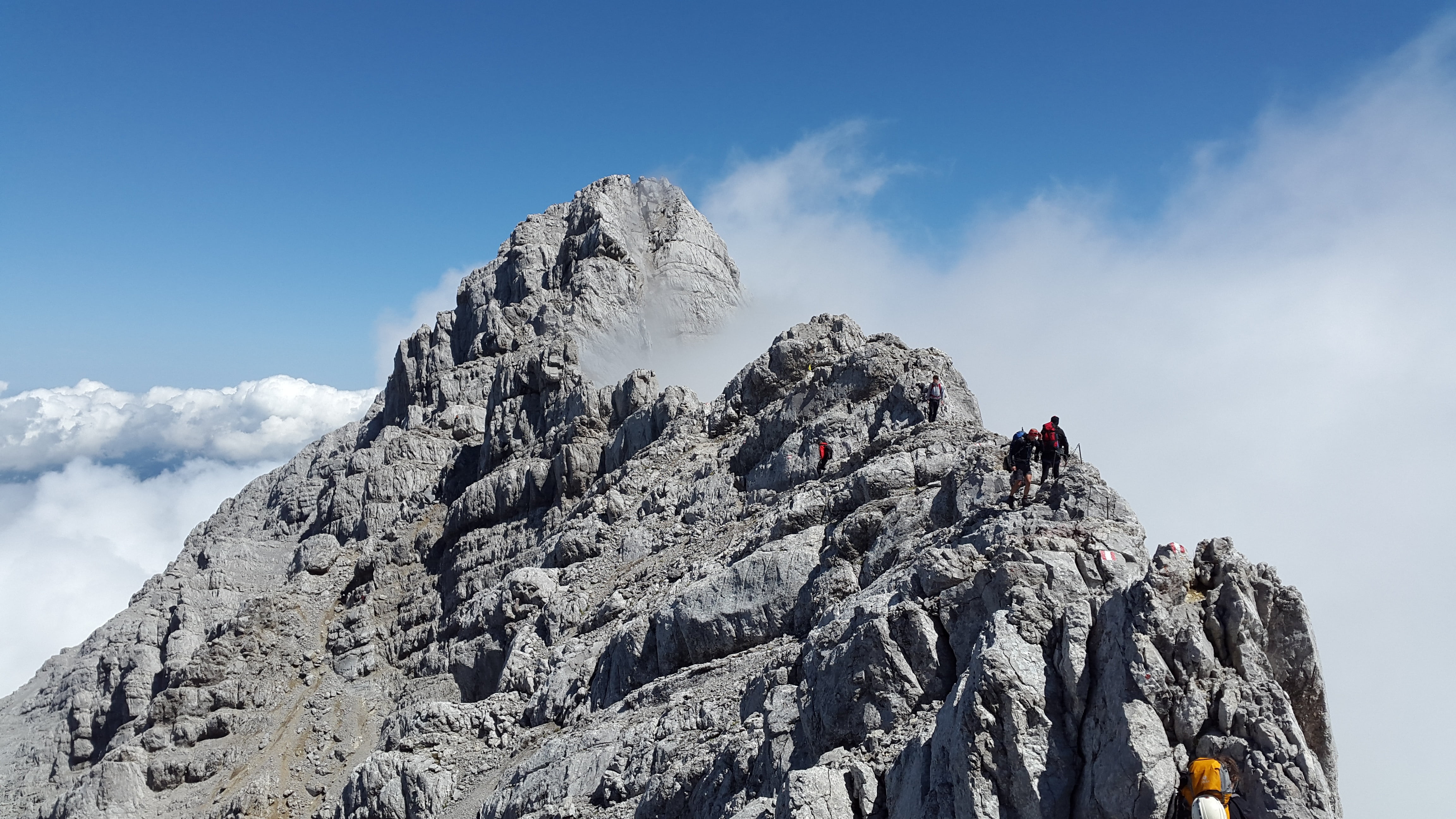 lime, outdoors, winter, mountain climbing, sport, freedom, achievement, sky, challenge, adventure, hiking, massif, landscape, cold temperature, effort, HD Wallpaper