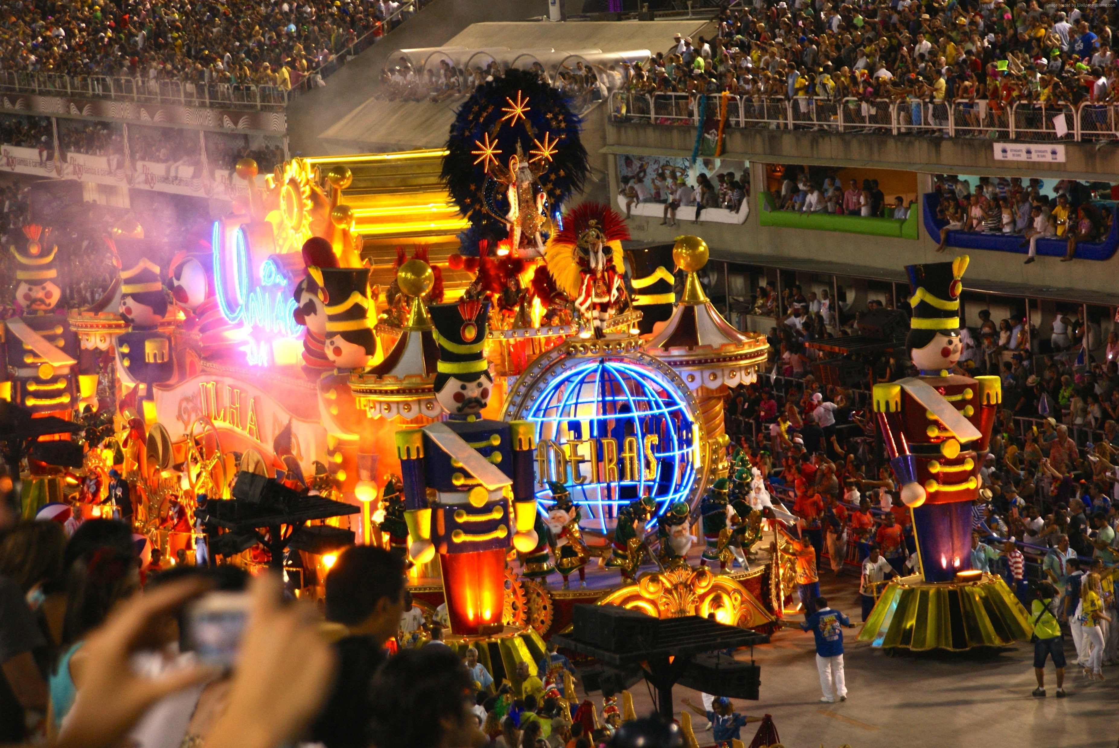 Brazil, 2K, Rio Carnival, wings, Rio de Janeiro, HD Wallpaper