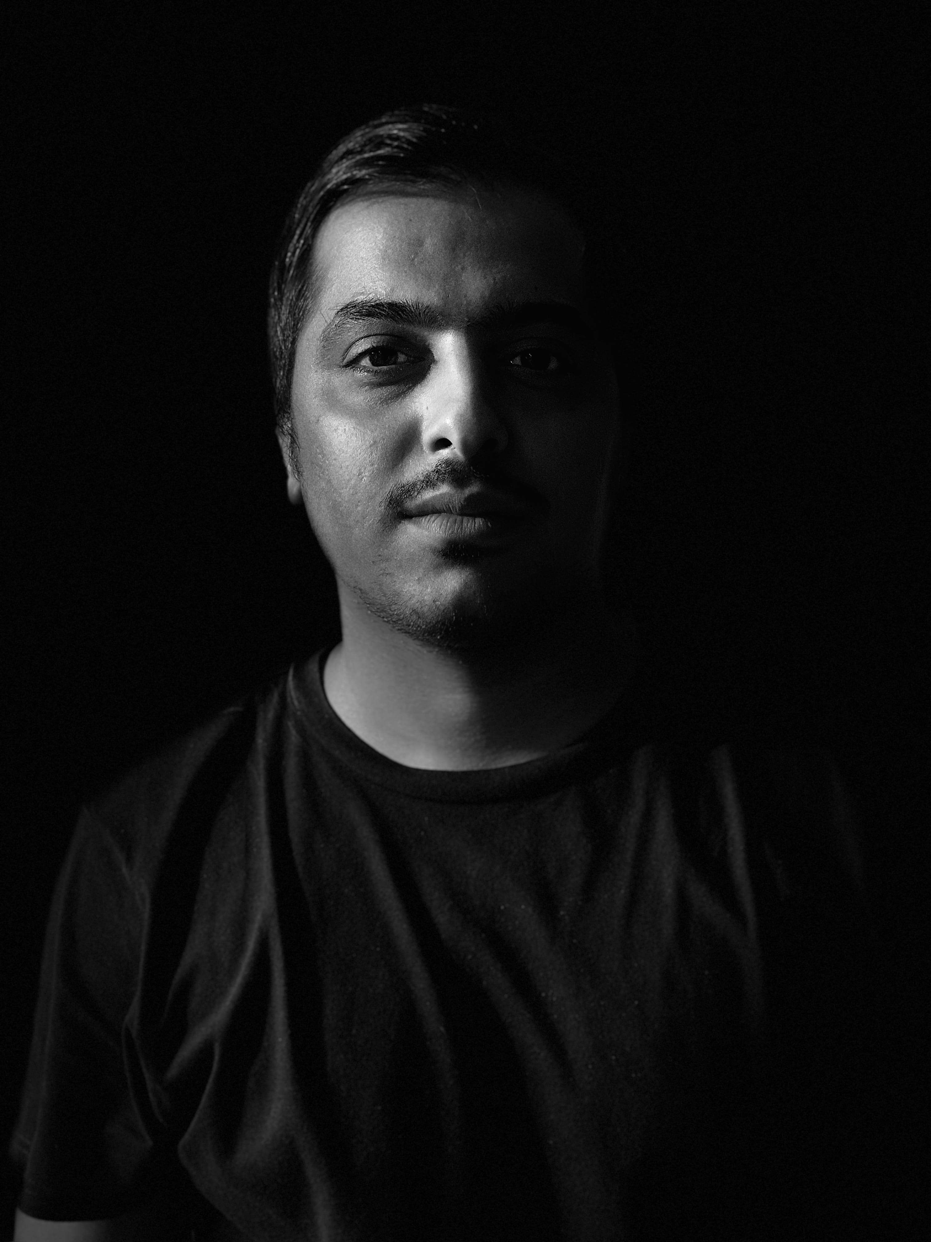 t-shirt, young men, photography, 4K, face, close-up, looking at camera, selfie, mumbai, neck, portrait, jaw, laxmi plaza, man, skin, apparel, clothing, Phone HD Wallpaper