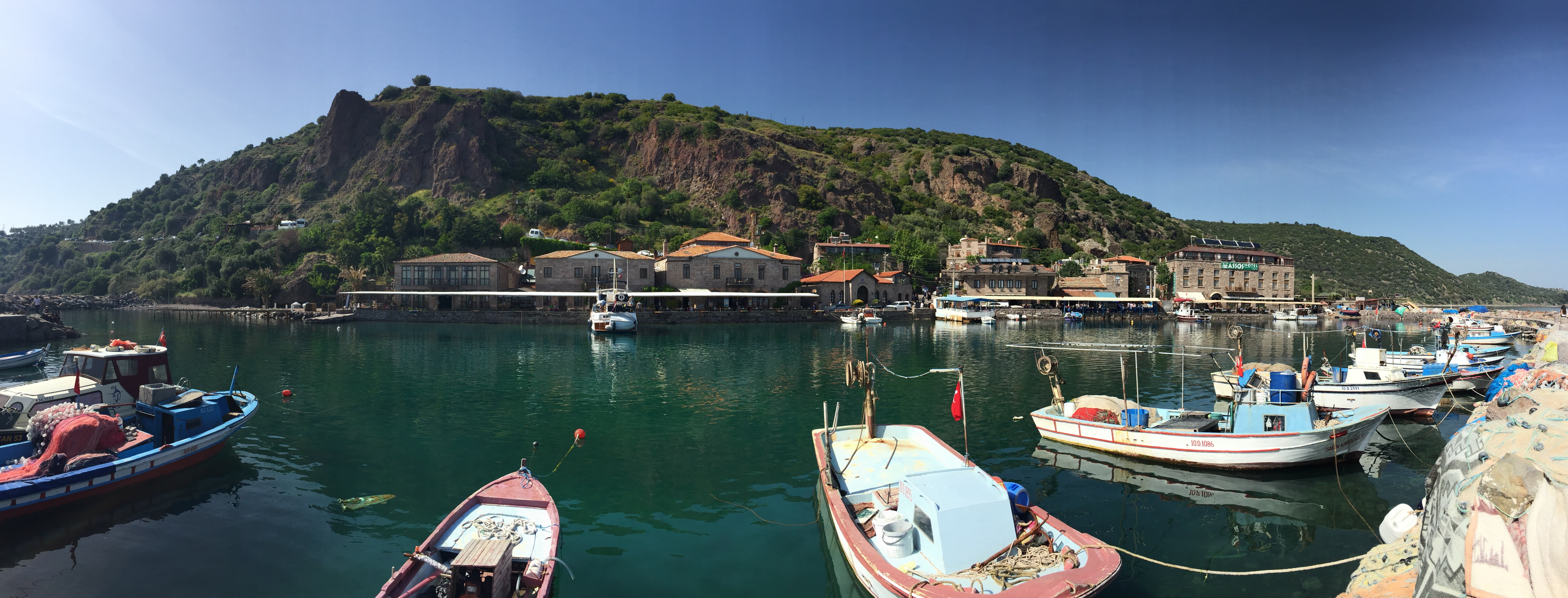 scenics - nature, moored, beach, vacations, trip, mode of transportation, landscape, assos, ancient port, nautical vessel, 8K, travel destinations, water, HD Wallpaper