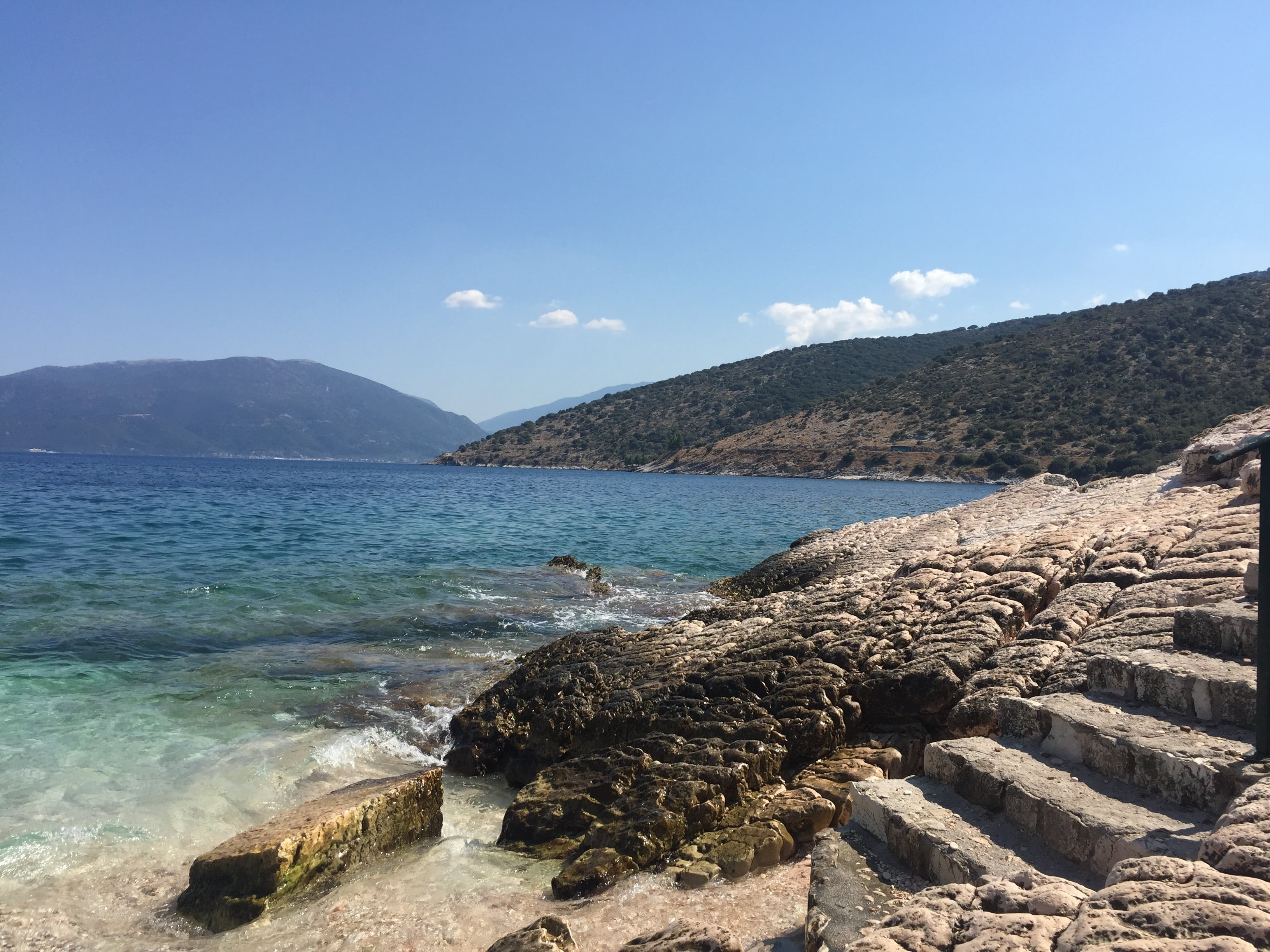 no people, environment, tranquil scene, rock - object, scenics - nature, solid, sea, day, 2K, nature, kefalonia, rocky coastline, land, travel destinations, HD Wallpaper