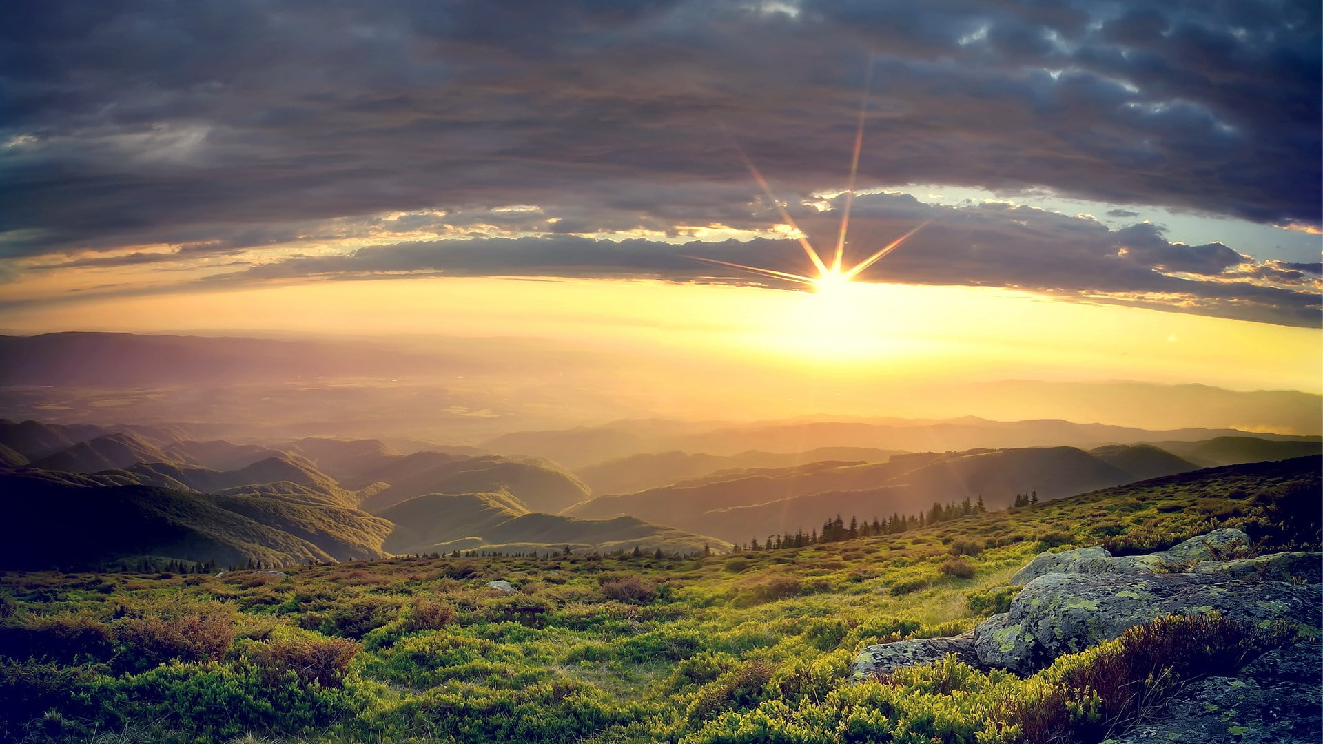 nature hd  for pc download 1920x1080, no people, sunbeam, 1080P, orange color, scenics - nature, environment, beauty in nature, sunset, tranquility, sky, HD Wallpaper