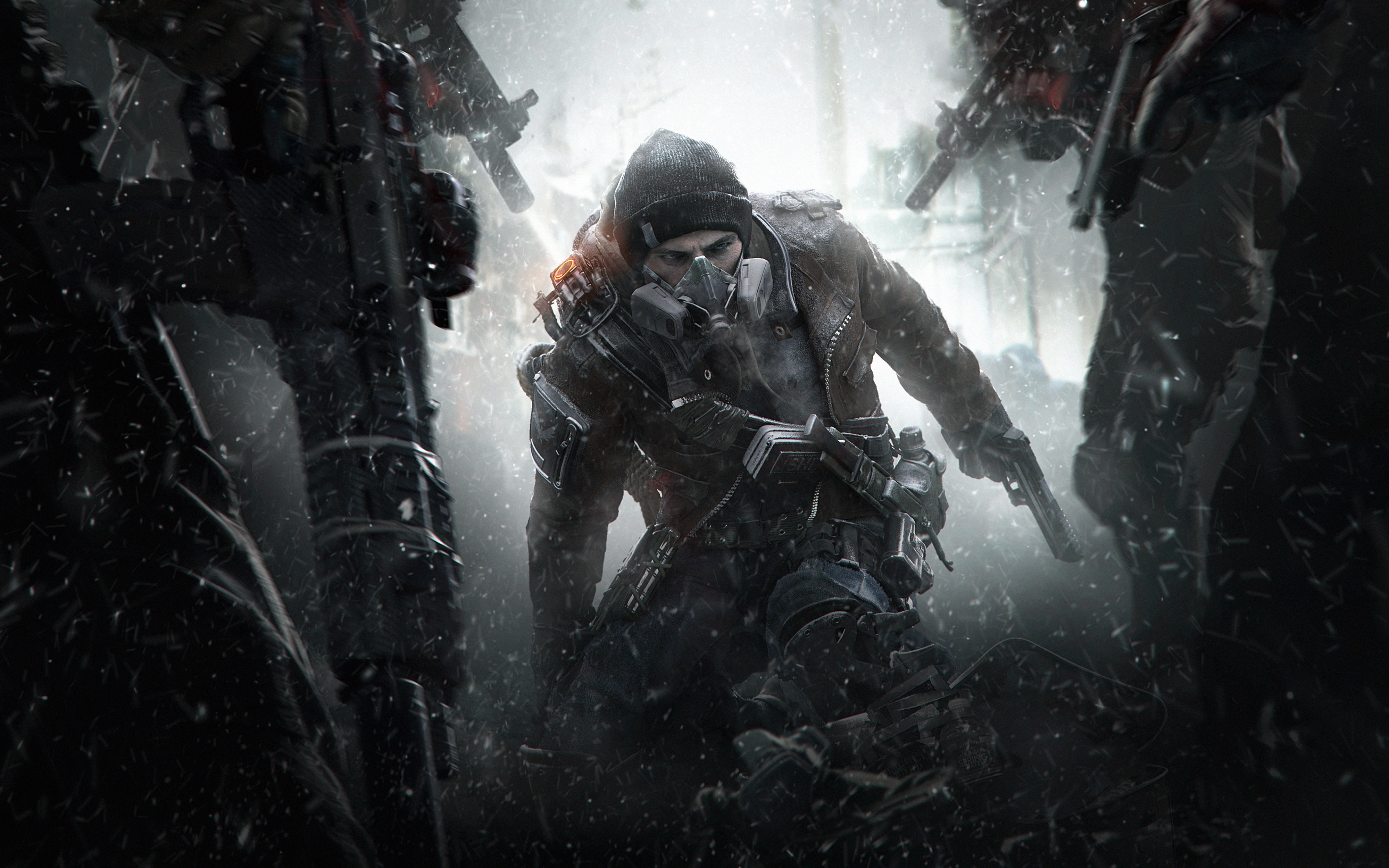 4K, video games, weapon, Tom Clancys The Division, military, digital art, HD Wallpaper