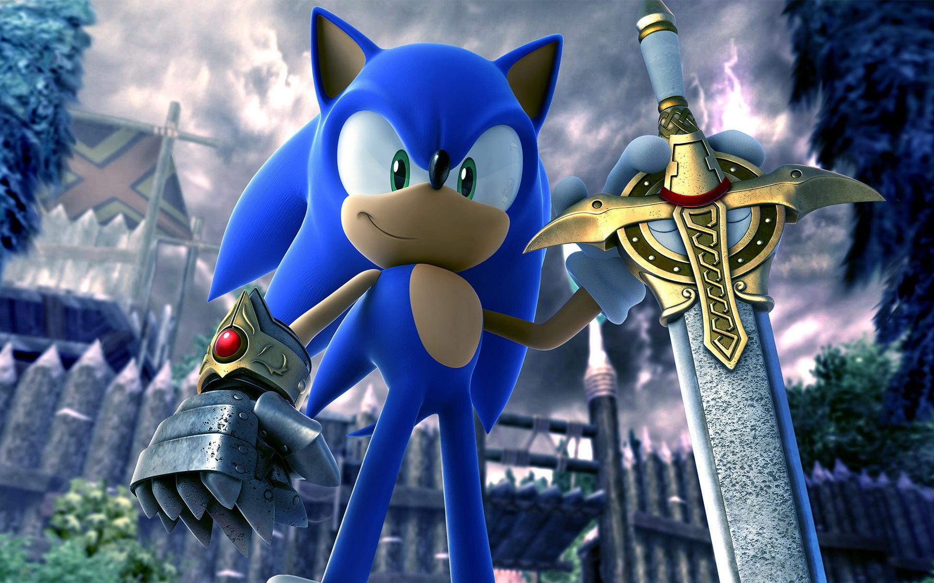 sonic, games, 1080P, knight, black, amp, HD Wallpaper