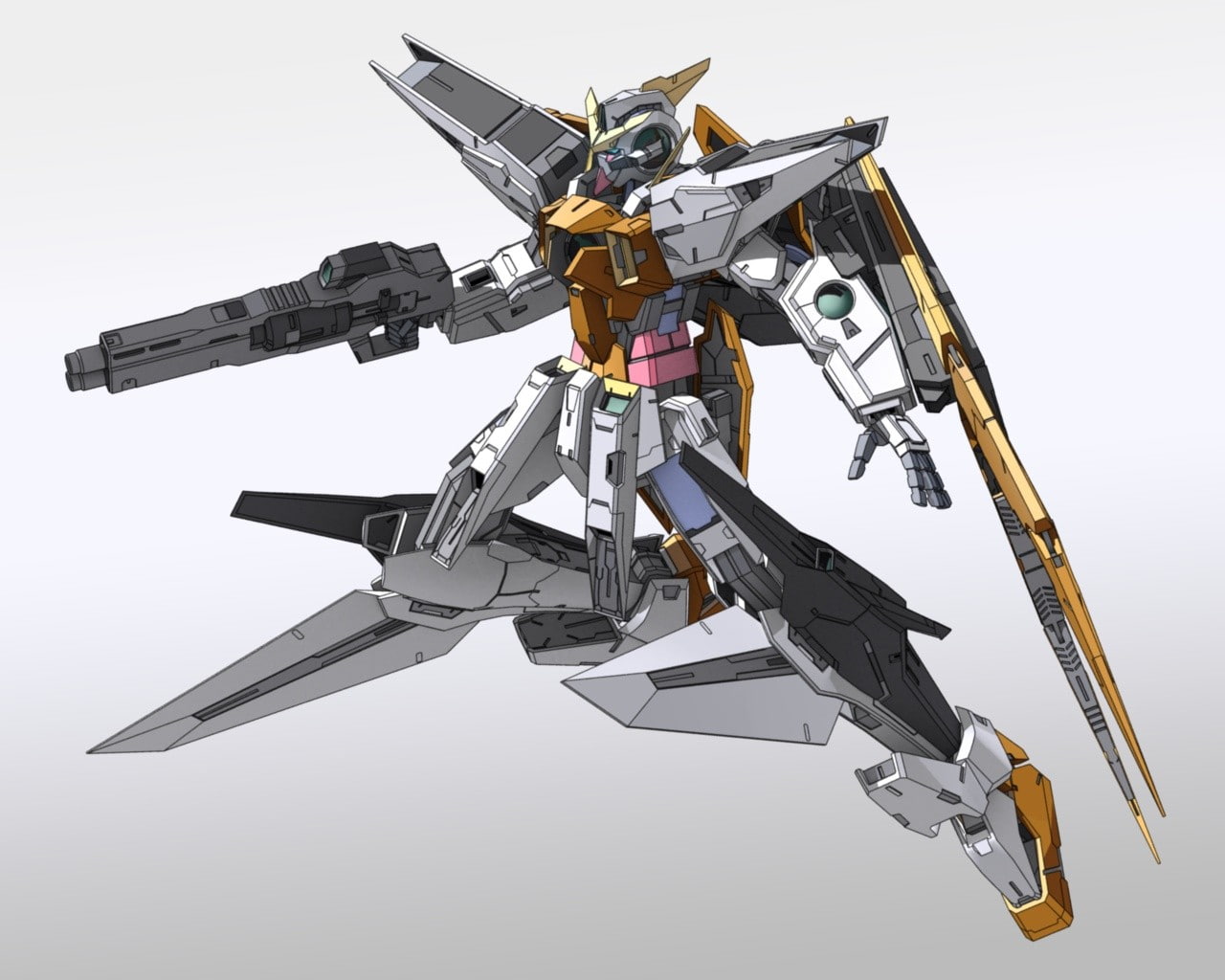 Gundam Kyrios, Mobile Suit Gundam 00, 720P, HD Wallpaper