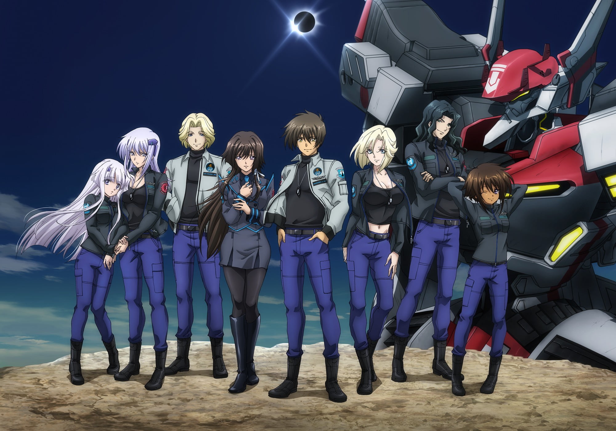 mech, Cryska Barchenowa, leisure activity, 1080P, group, full length, lifestyles, Muv-Luv, medium group of people, Yuuya Bridges, women, cooperation, shoes, HD Wallpaper