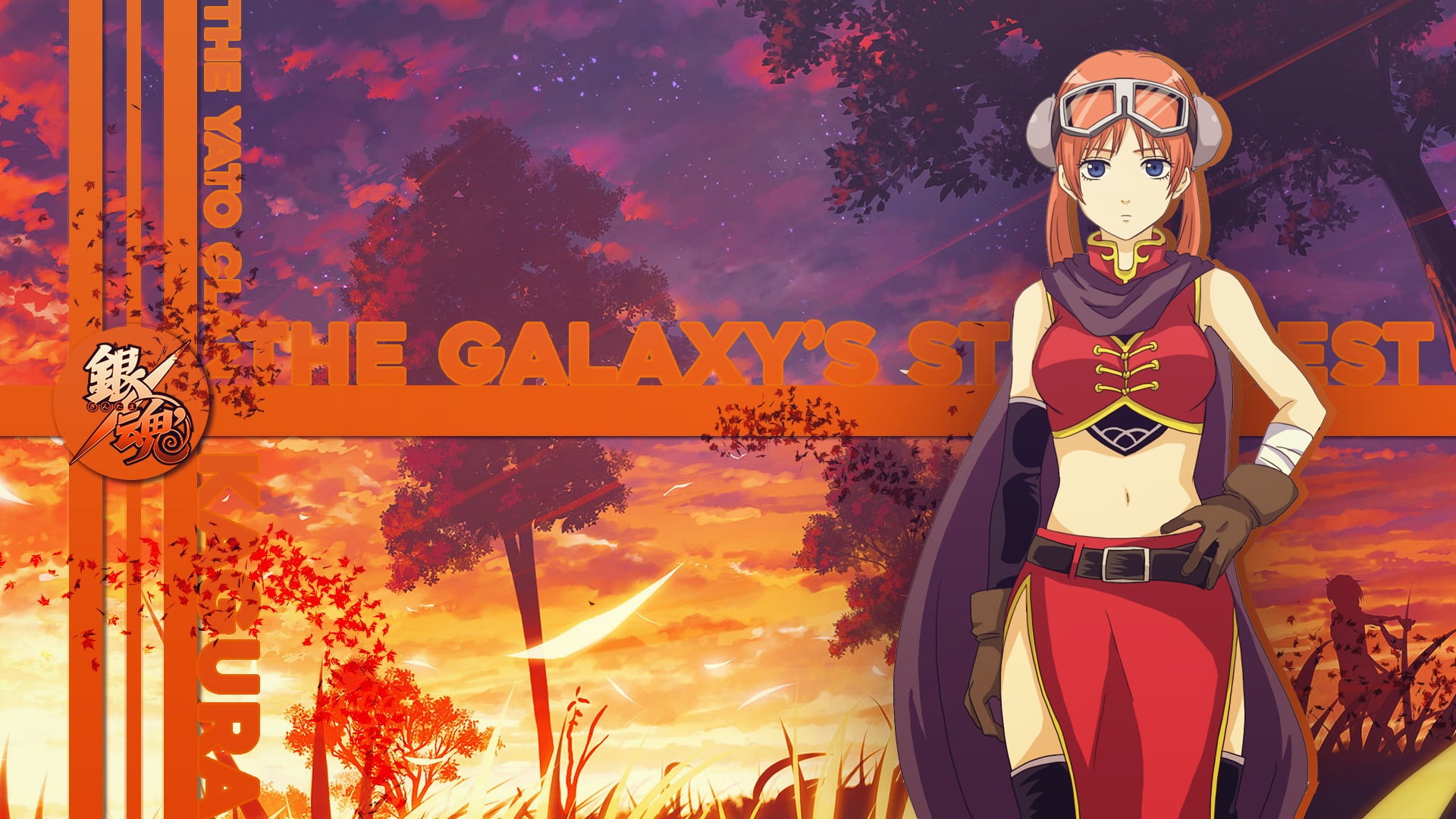 looking at camera, three quarter length, front view, representation, day, no people, nature, orange color, outdoors, male likeness, mask, Gintama, standing, HD Wallpaper