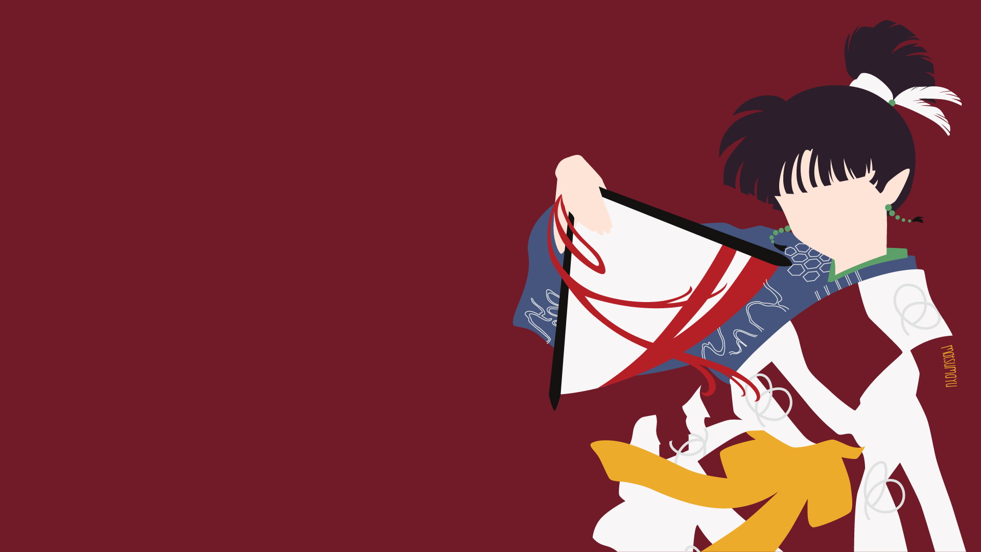 1080P, Kagura (Inuyasha), Anime, InuYasha, HD Wallpaper