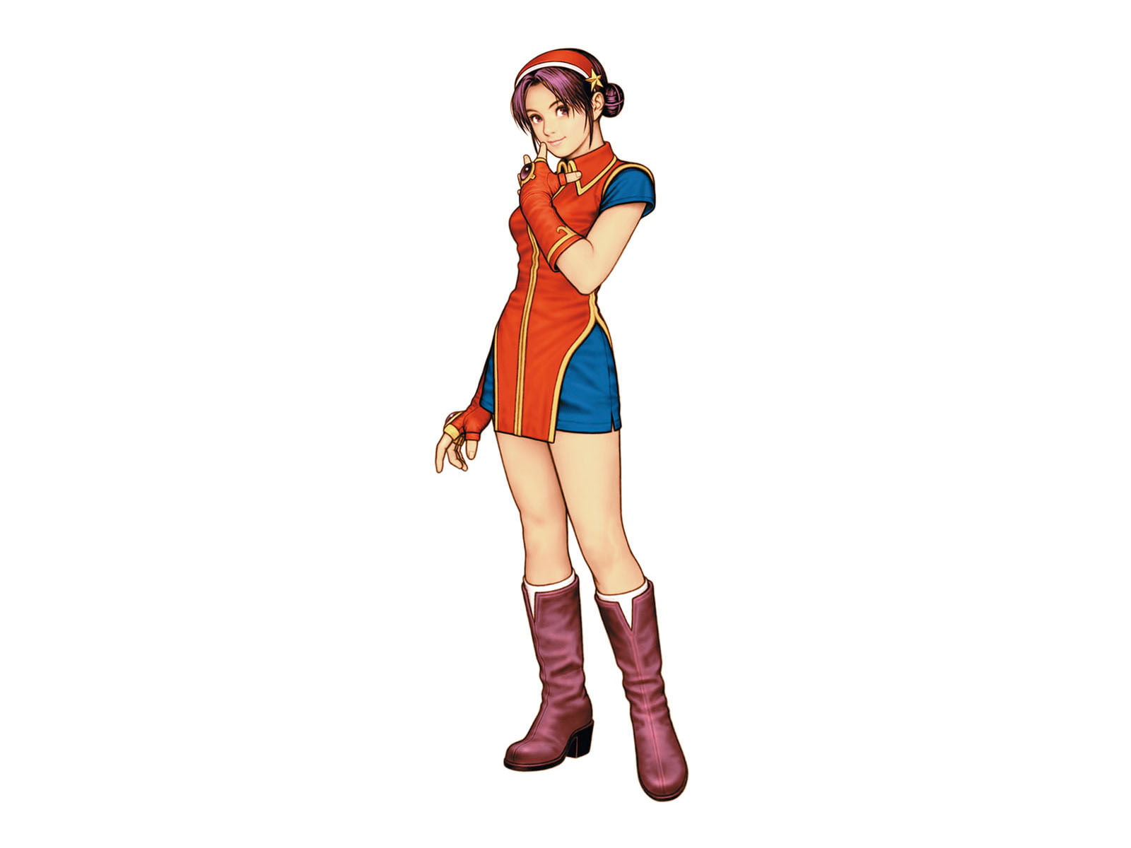 blue, girl, asamiya, athena, orange, costume, 720P, hd, comics, maroon, boots, knee, HD Wallpaper