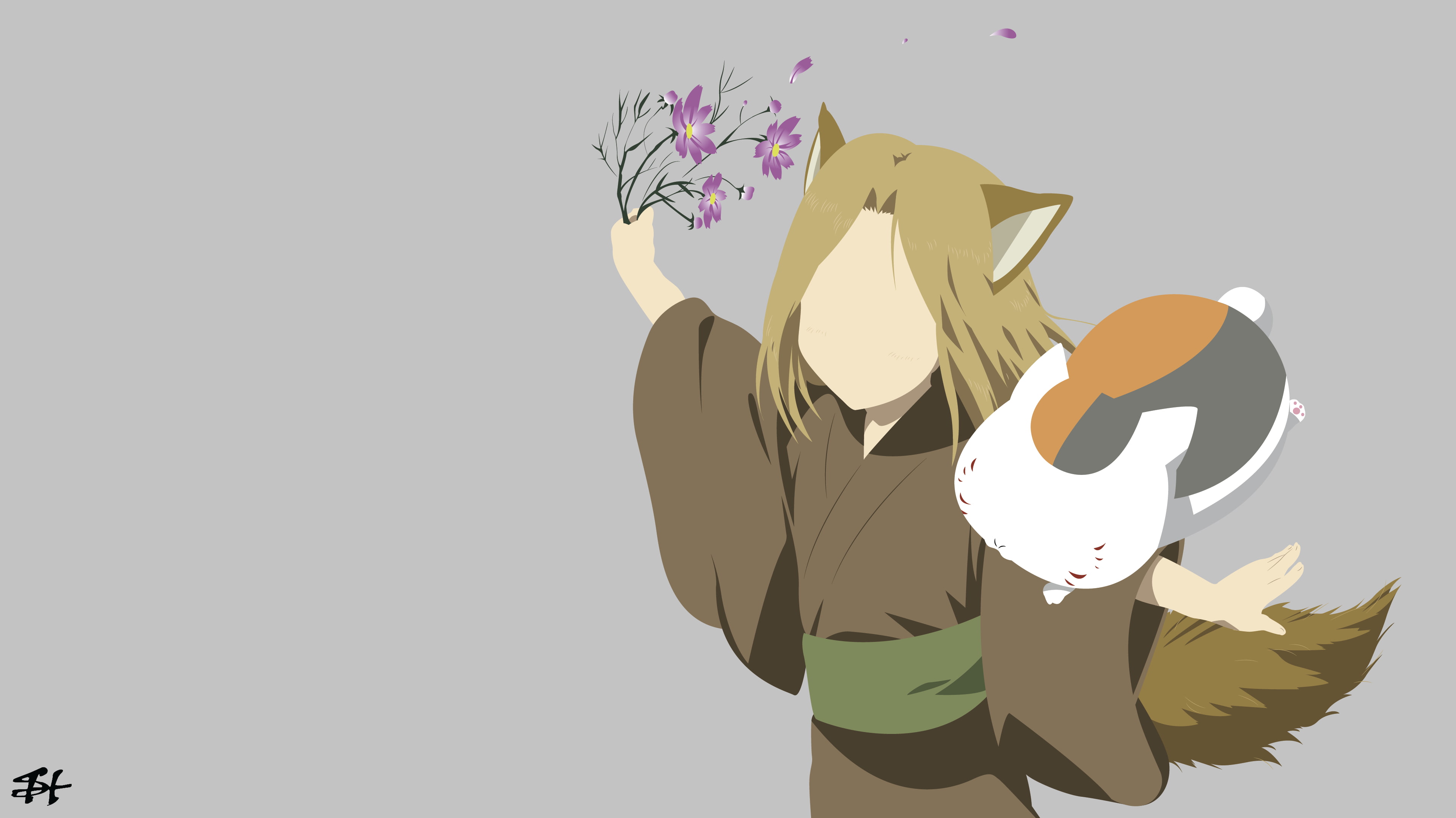 Kogitsune (Natsume Yuujin-Chou), Natsume Yuujinchou, 4K, Nyanko-Sensei, HD Wallpaper