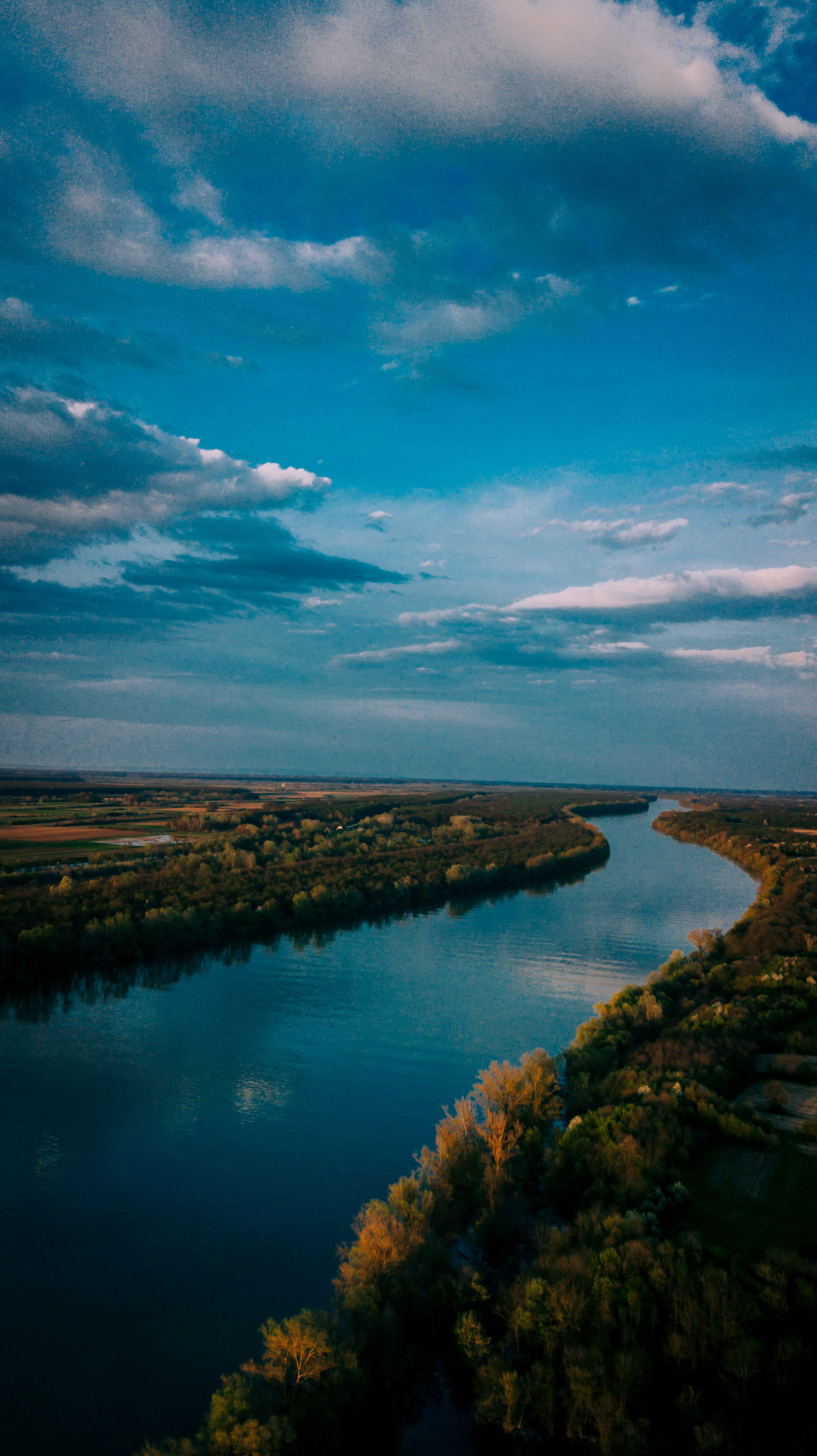 day, bay, non-urban scene, cloud - sky, nature, tranquility, outdoors, scenery, environment, plant, bosnia, 4K, tranquil scene, aerial, water, sky, drone, Phone HD Wallpaper