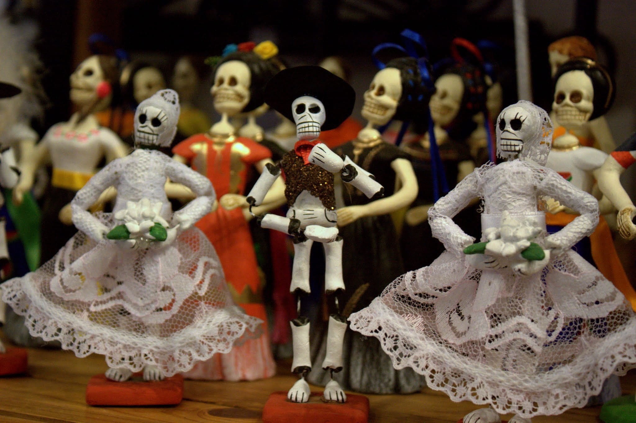 dead, mexico, craft, for sale, toy, human representation, sale, bride, arizona, figurine, retail display, retail, day of the dead, representation, store, HD Wallpaper