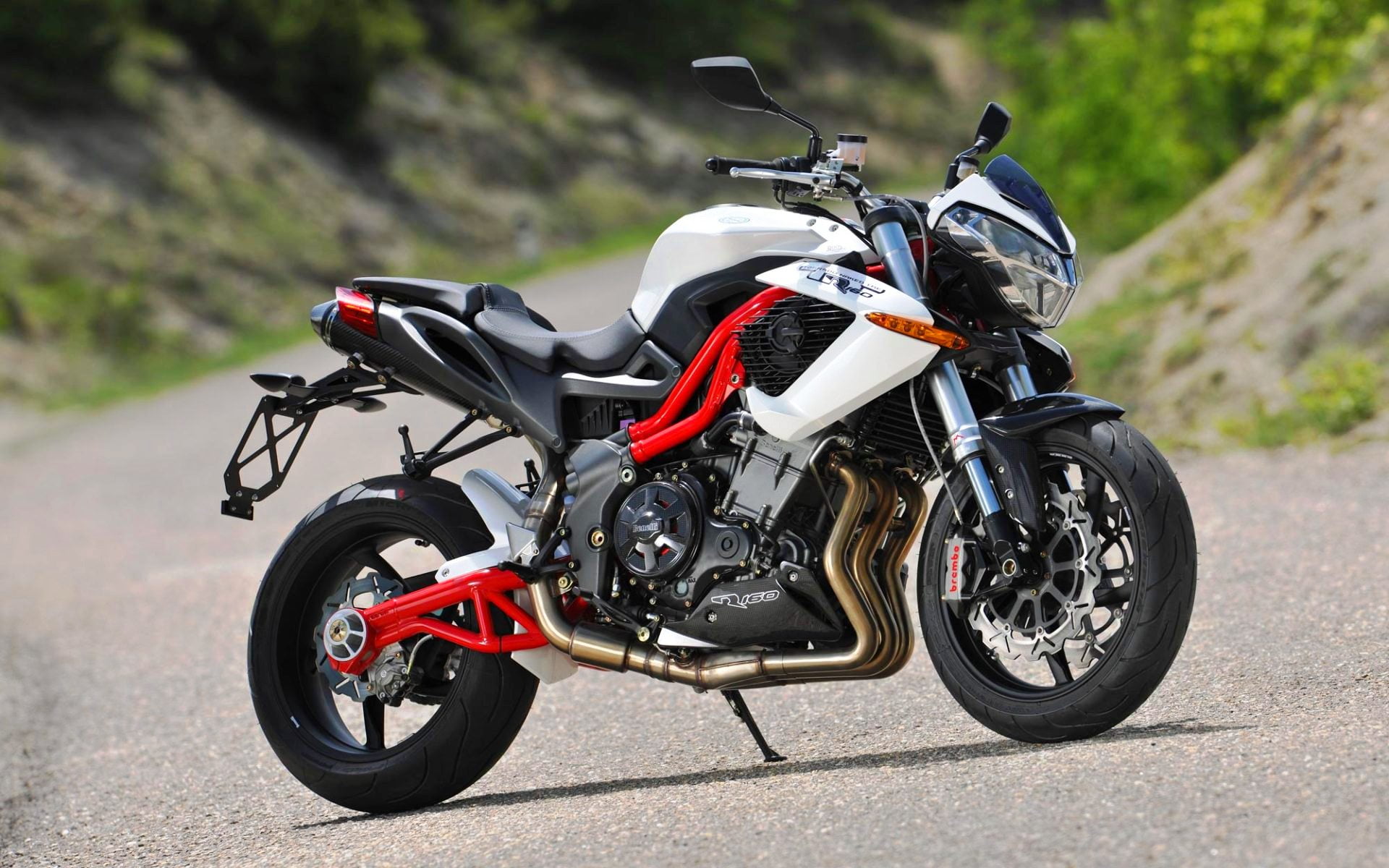 leather, riding, ride, transportation, red, bike, first, focus on foreground, land vehicle, white, sports helmet, nature, Benelli, motorcycle, stationary, HD Wallpaper