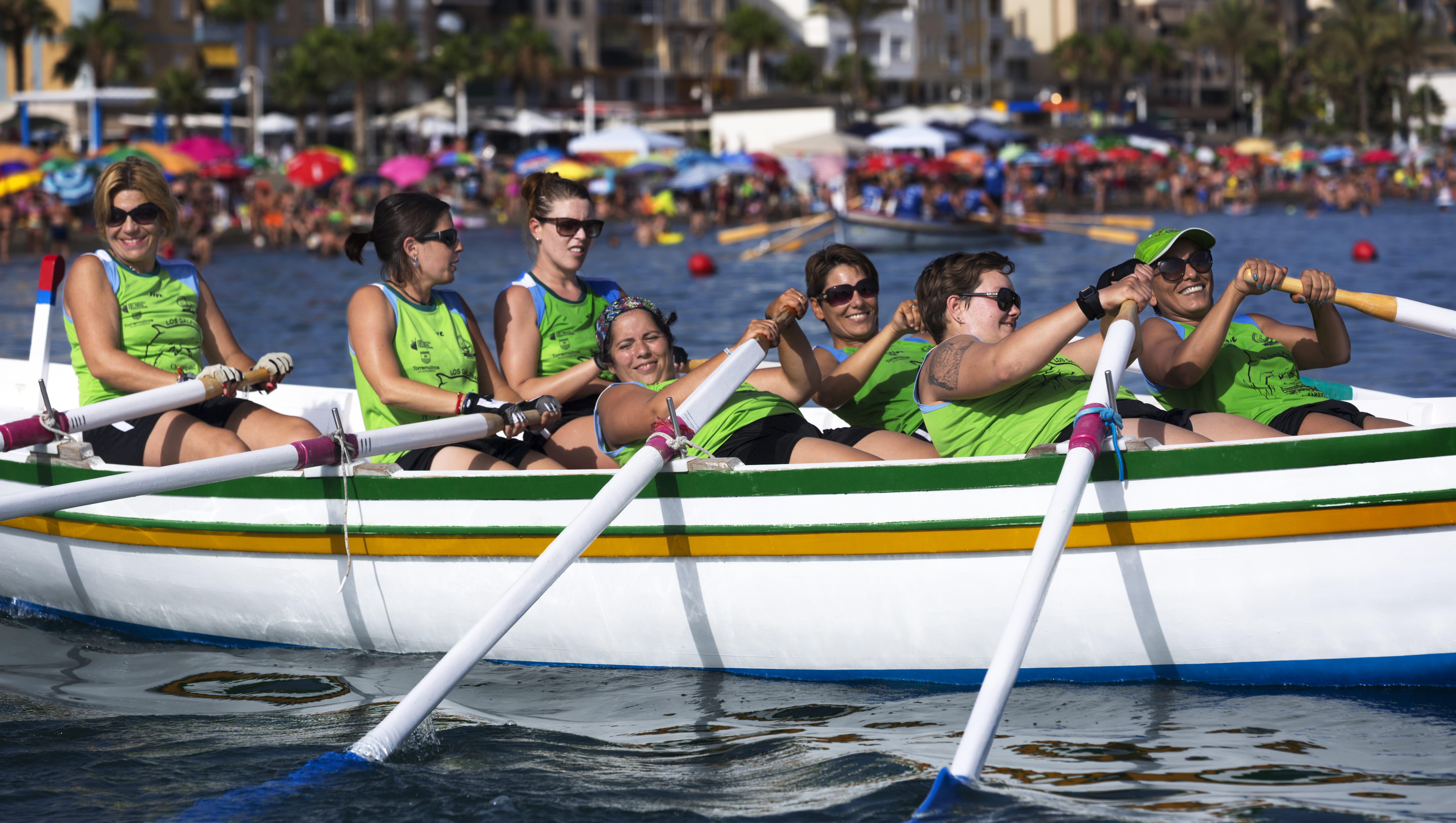nautical vessel, real people, deportista, remo, málaga, deporte, lifestyles, regata femenina, mode of transportation, barca malagueña, transportation, outdoors, HD Wallpaper