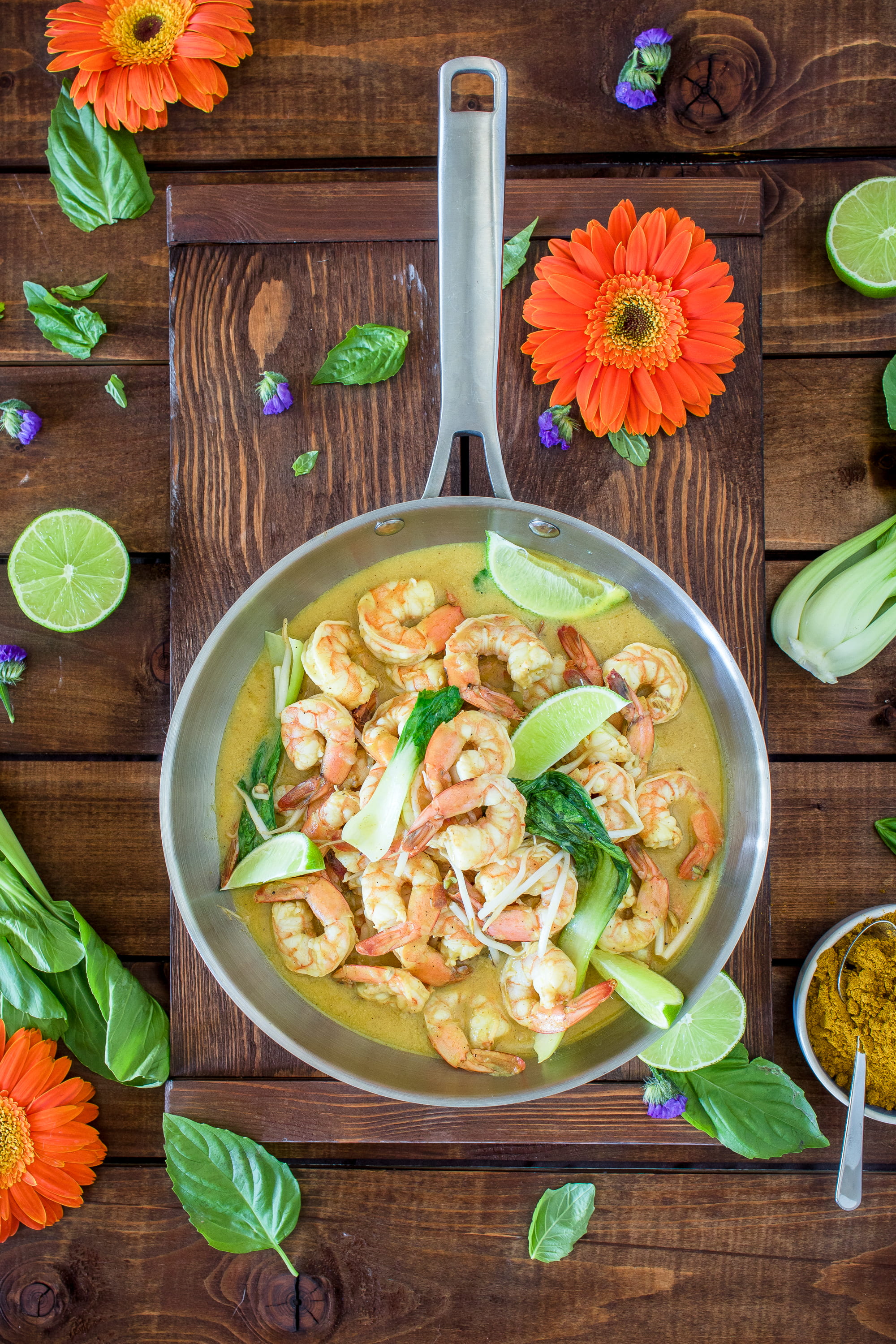 lay, cook, lime, orange, dish, plant, freshness, top, photography, bok choy, vegetable, purple, shrimps, food, steel, wood - material, stainless, green, Phone HD Wallpaper