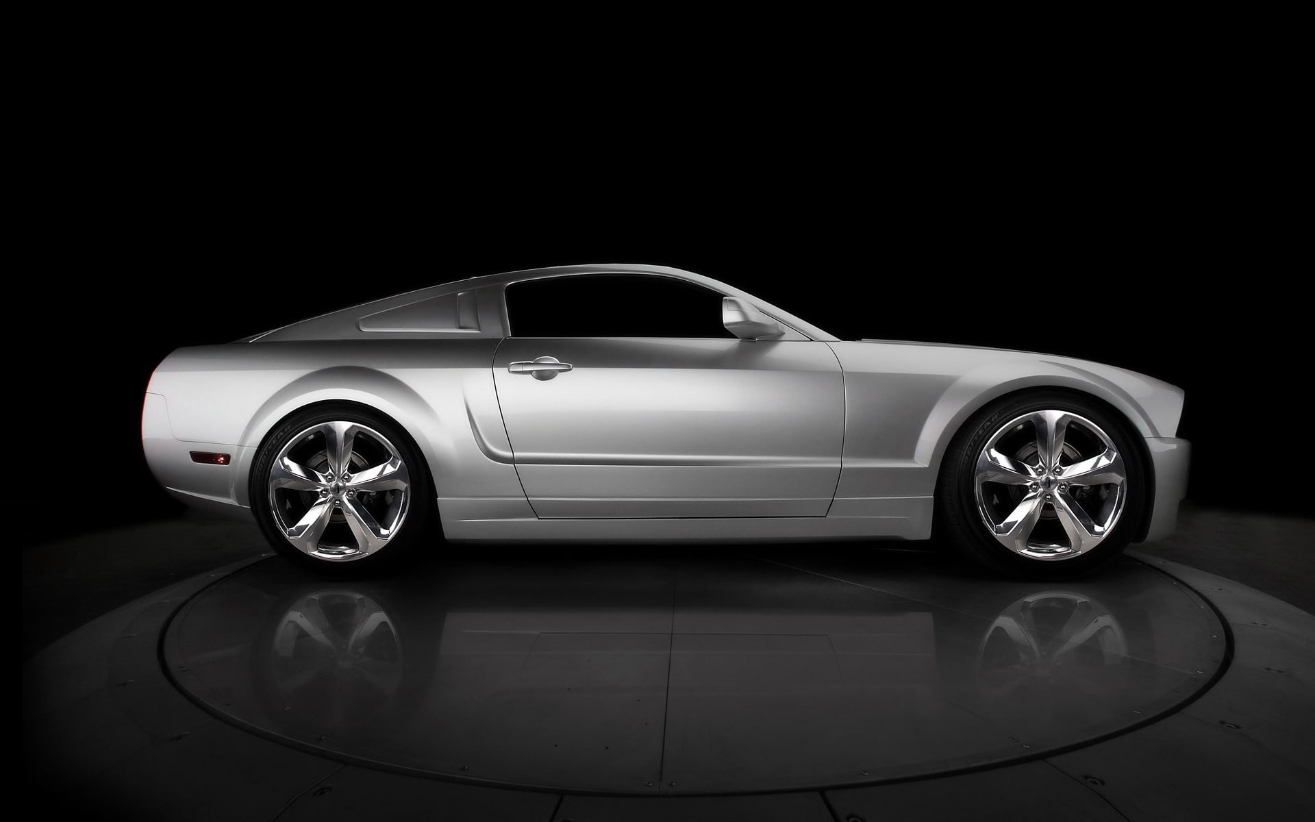 luxury, silver, no people, sports car, racecar, wealth, 45th, indoors, mustang, motor vehicle, modern, ford, bok, shiny, metal, land vehicle, speed, studio shot, HD Wallpaper