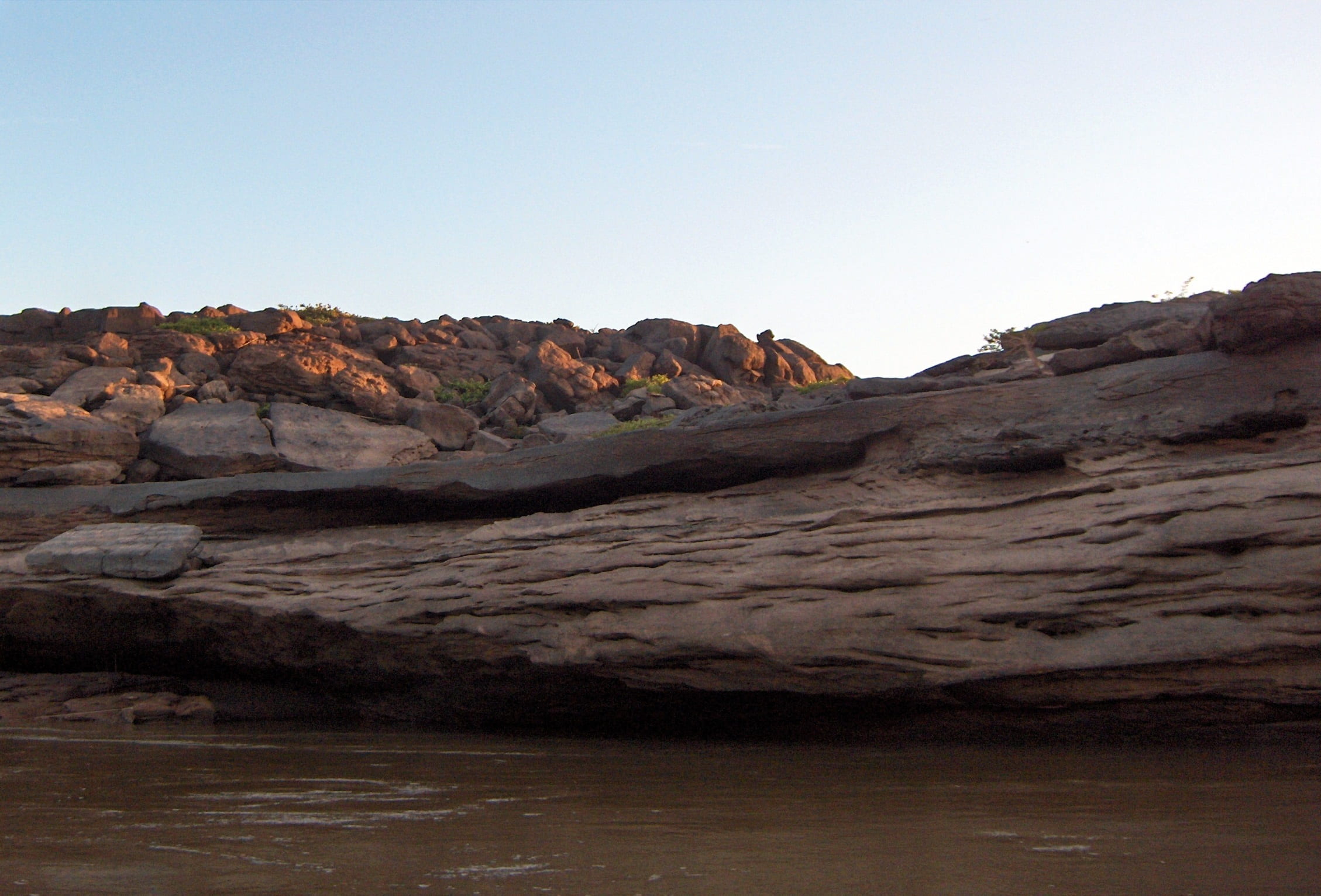 ubon ratchathani, copy space, nature, mekong river, tranquility, land, rock, sky, outdoors, grand canyon of thailand, non-urban scene, climate, rock - object, HD Wallpaper
