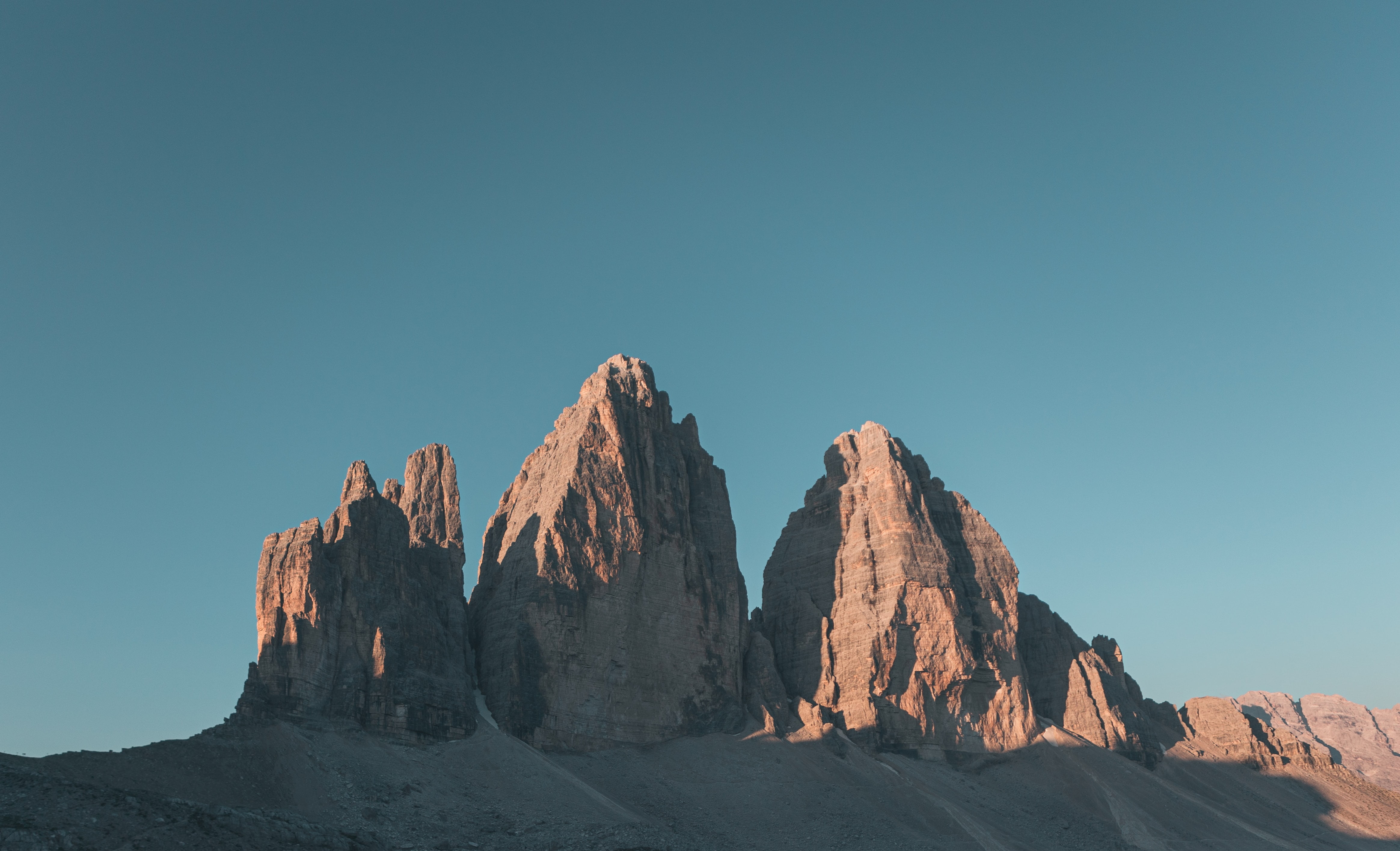 4K, Tre Cime di Lavaredo, nature, landscape, rocks, HD Wallpaper