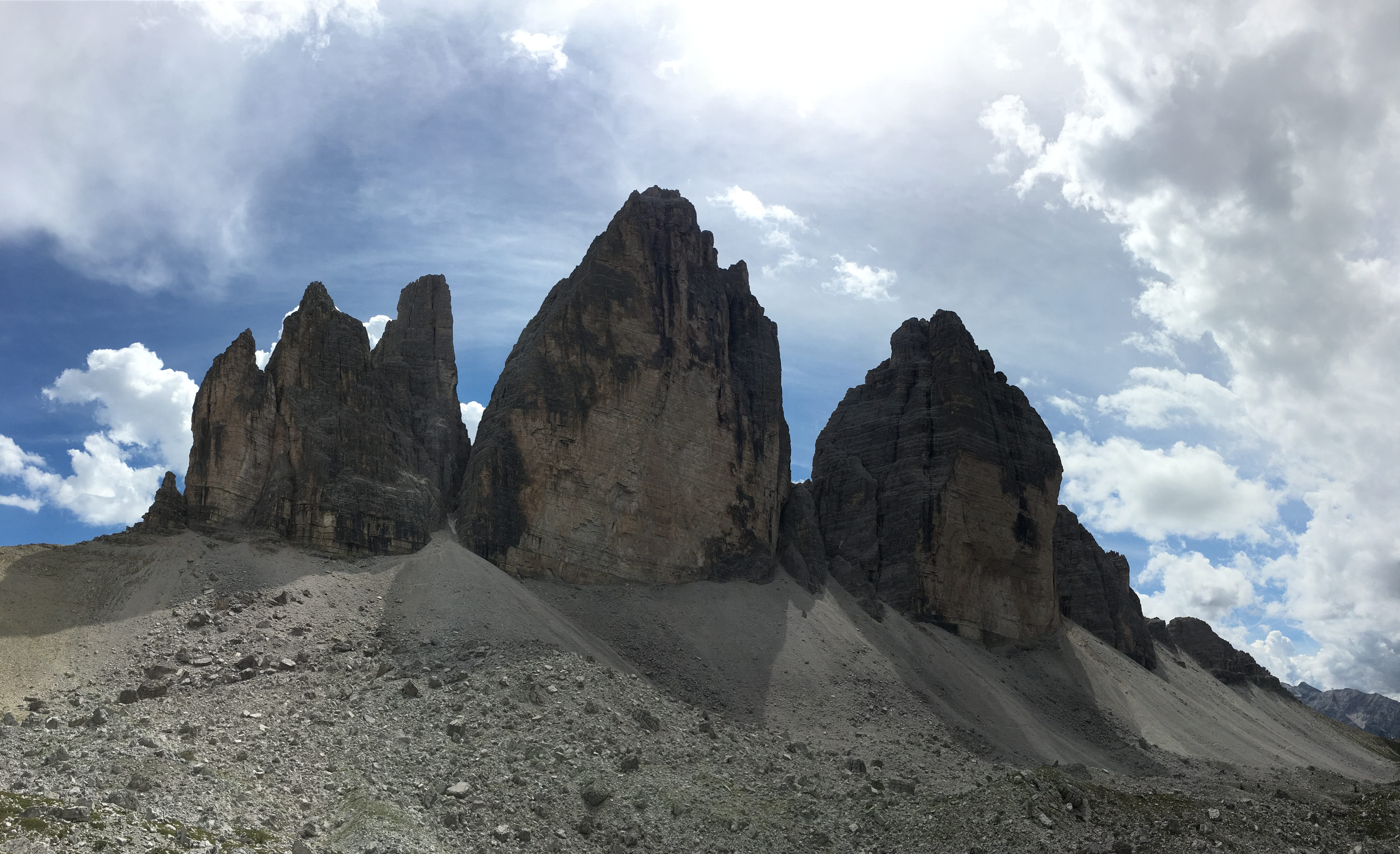 rock - object, mountain peak, land, lavaredo, rock, 5K, alpine, environment, arid climate, physical geography, beauty in nature, hiking, eroded, rock formation, HD Wallpaper
