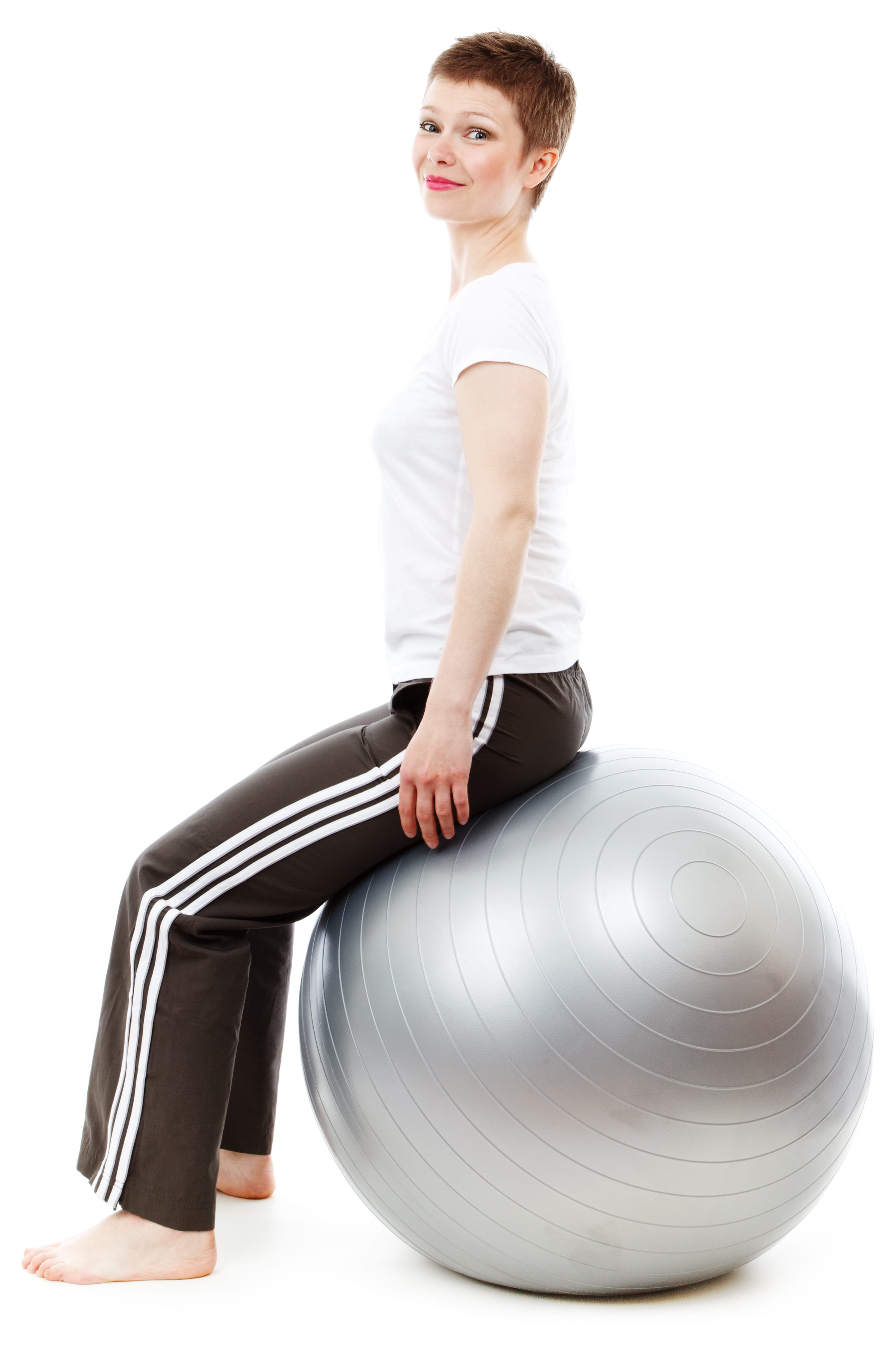 stability, lifestyles, people, one person, shirt, isolated, pants, cut out, fit, lifestyle, activity, adults only, ball, wellbeing, gym, white, physical activity, Phone HD Wallpaper