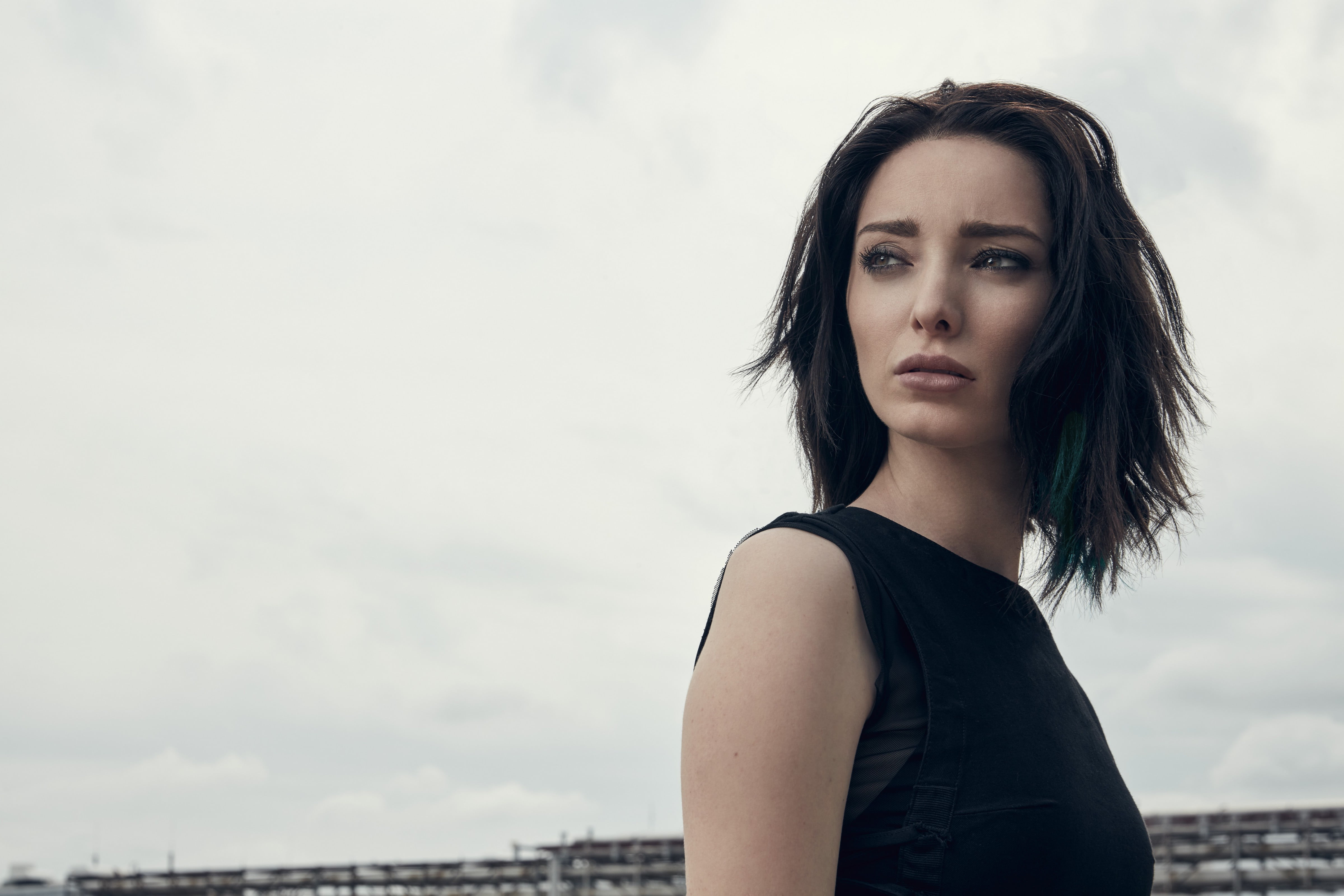 Polaris, makeup, Gifted, pose, Lorna Dane, The Gifted, look, hair, 4K, the series, Emma Dumont, actress, HD Wallpaper