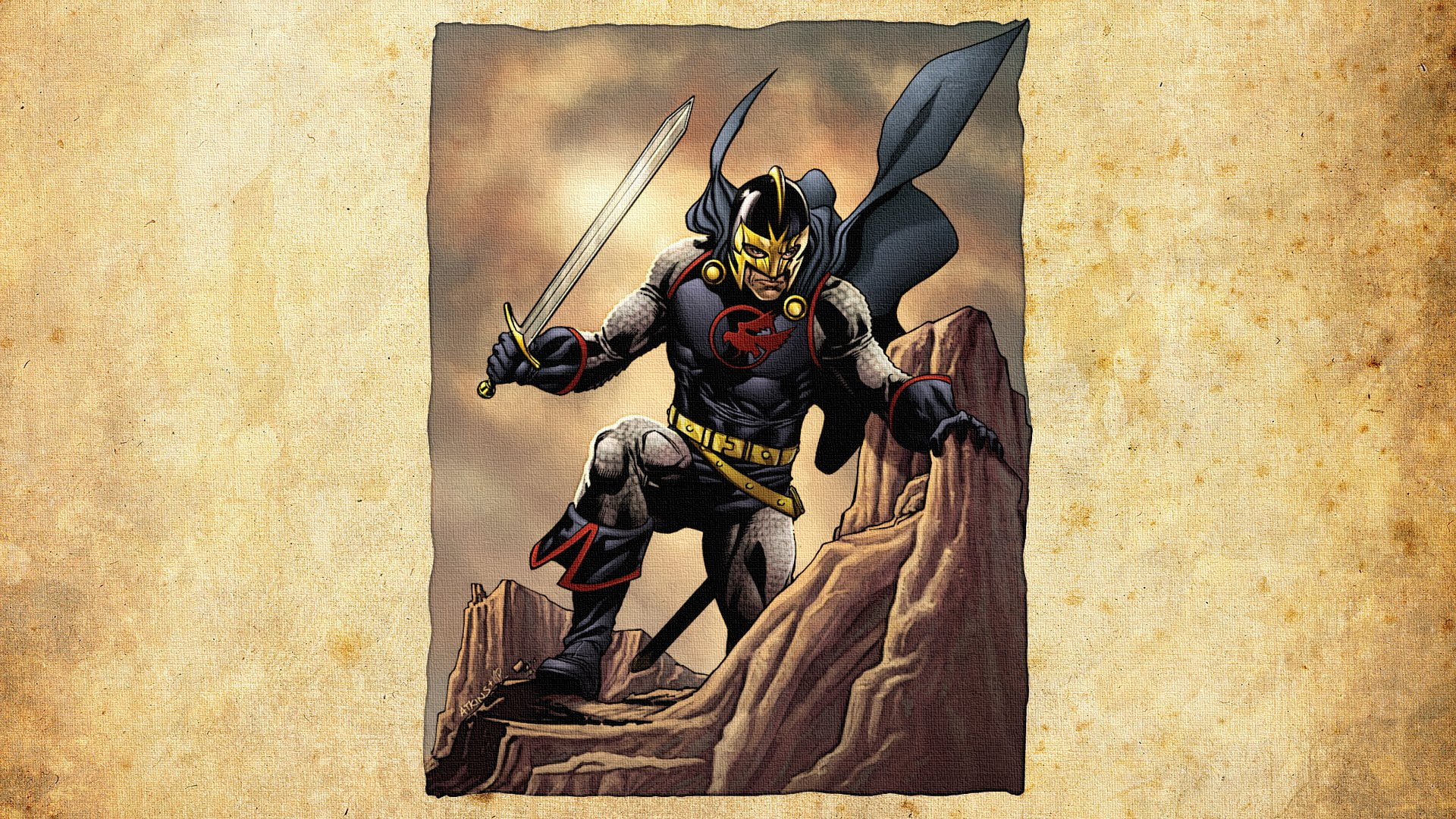 1080P, Marvel Comics, Comics, Dane Whitman, Black Knight, Black Knight (Marvel), HD Wallpaper