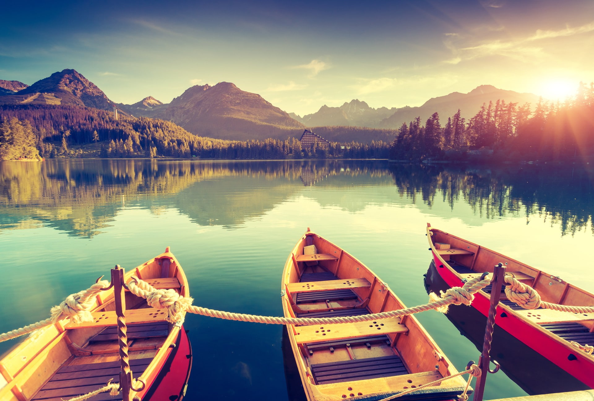 nature, 1080P, tug boats, HD Wallpaper