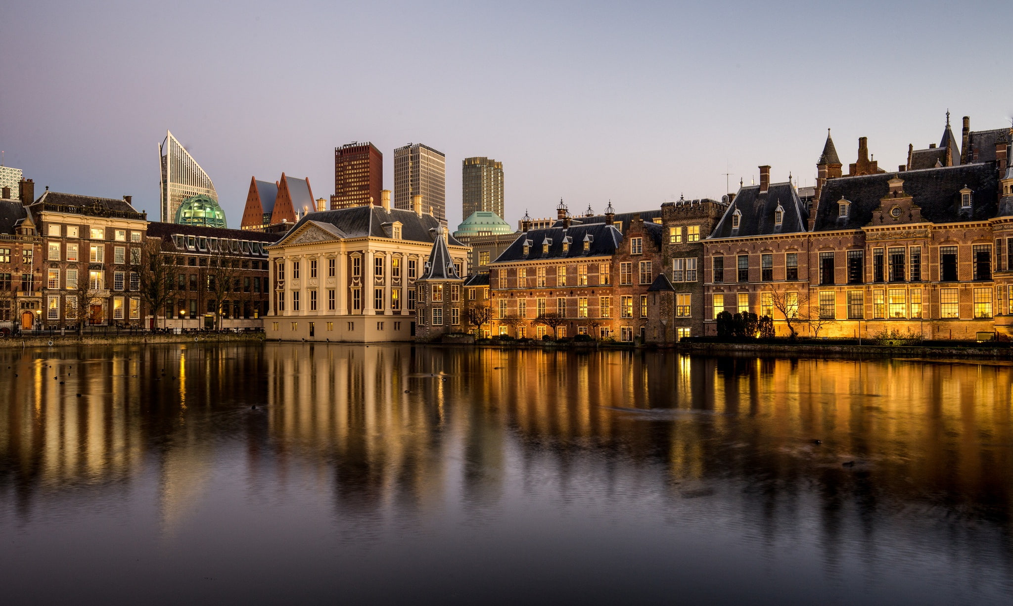 1080P, Hofvijver, Netherlands, The Hague, Holland, HD Wallpaper