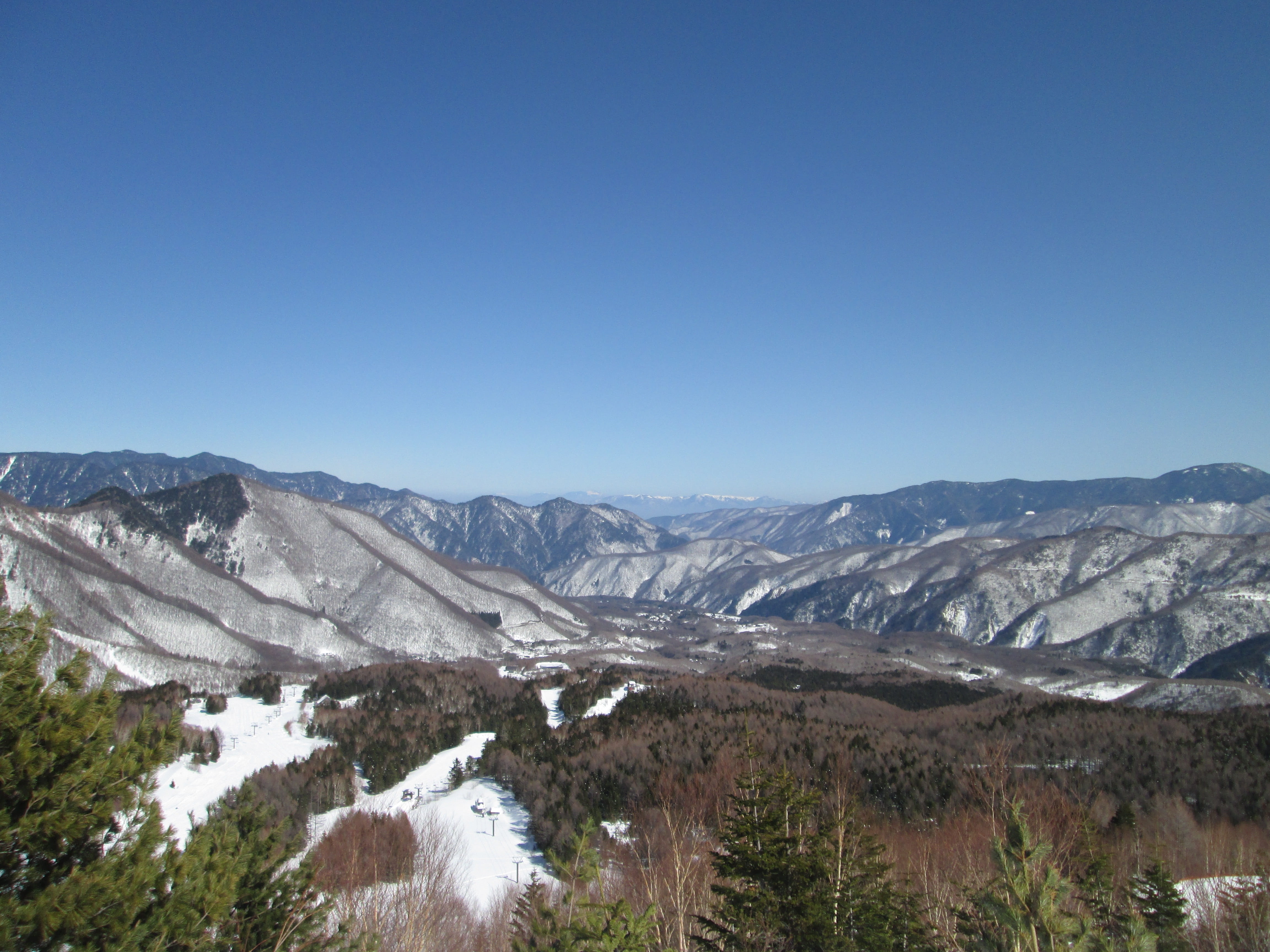 mountain, copy space, nature, snow, tranquil scene, day, beauty in nature, sky, tree, landscape, scenics, scenics - nature, nagano, mountain peak, Japan, HD Wallpaper