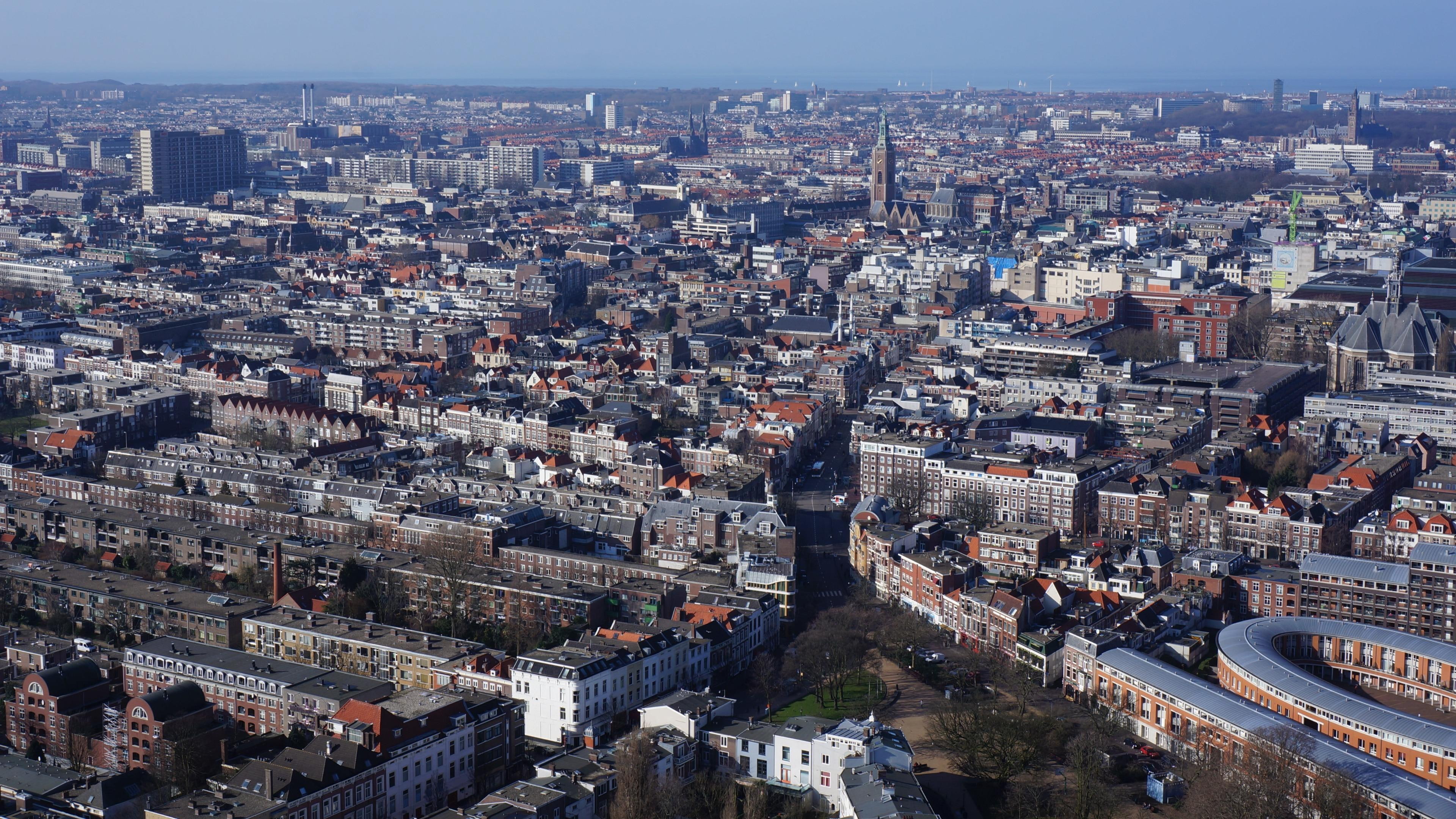 cityscape, birds eye view, daytime, 4K, europe, aerial photography, netherlands, hague, HD Wallpaper