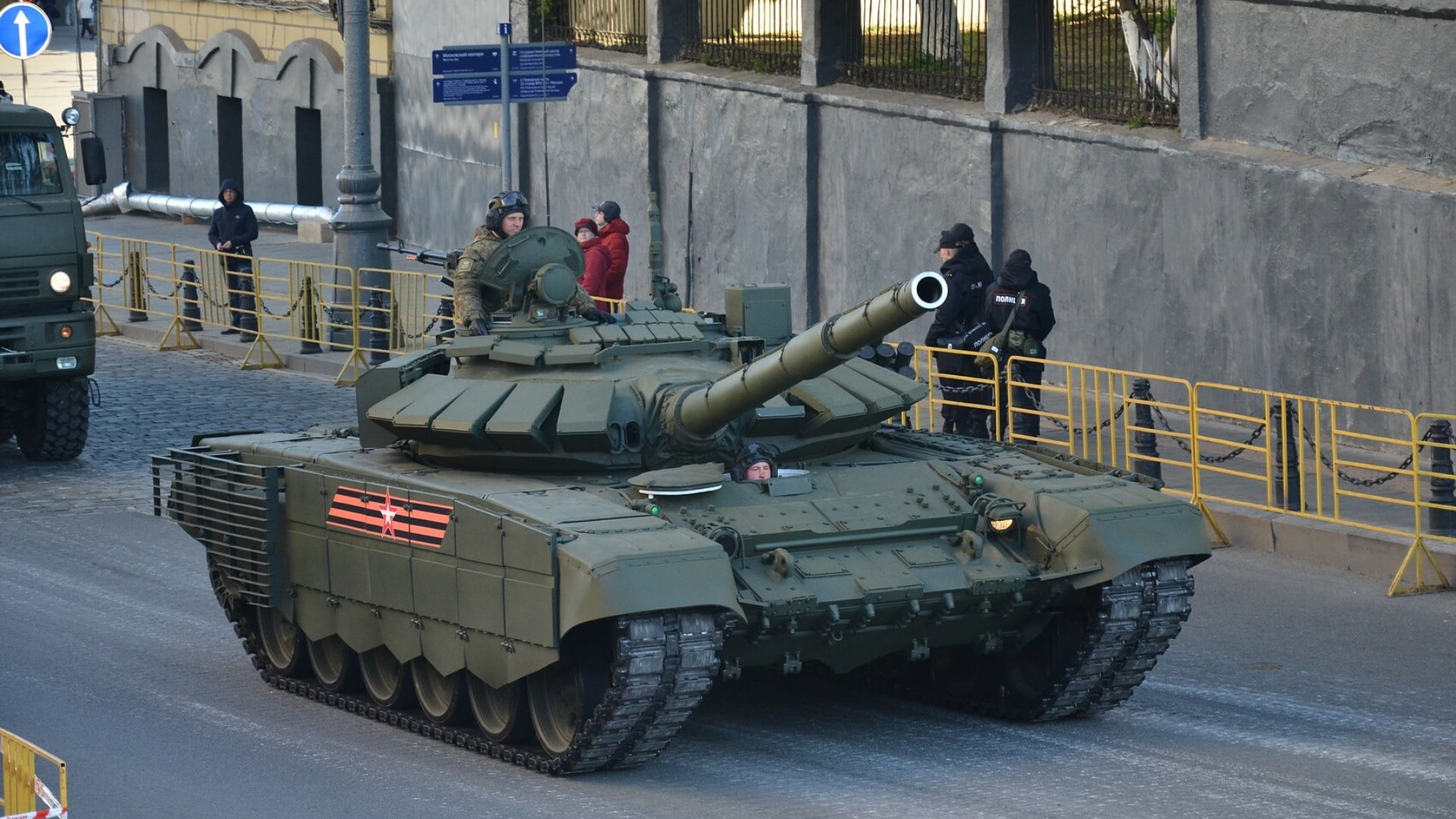 rehearsal of the Victory Parade, T-72 B3, tank of the Russian armed forces, MBT, 1080P, HD Wallpaper