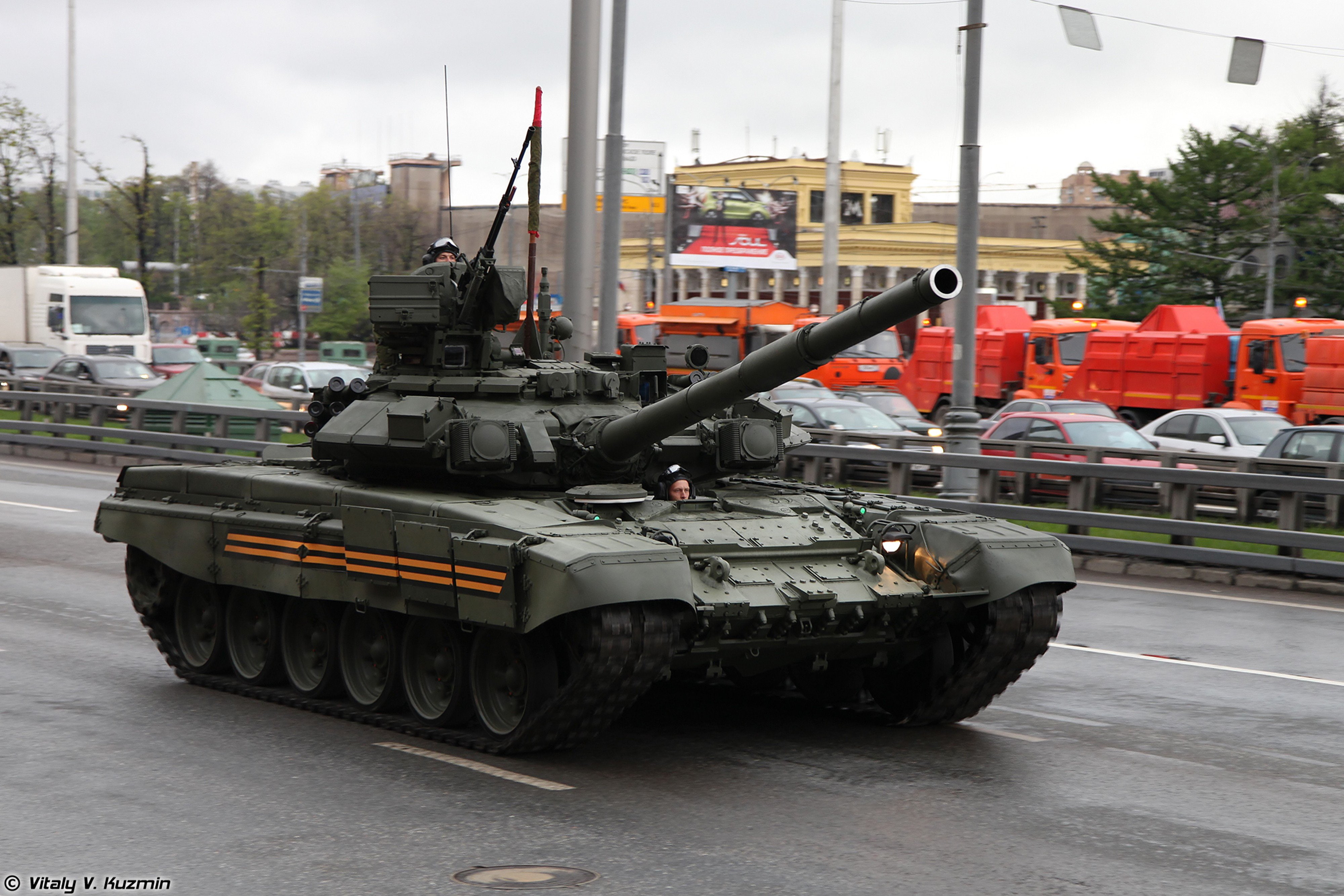 rehearsal, red, 5th, tank, 2014, russia, russian, victory, mbt, 4000x2667, military, vehicle, battle, army, parade, star, main, day, 4K, 90a, moscow, HD Wallpaper