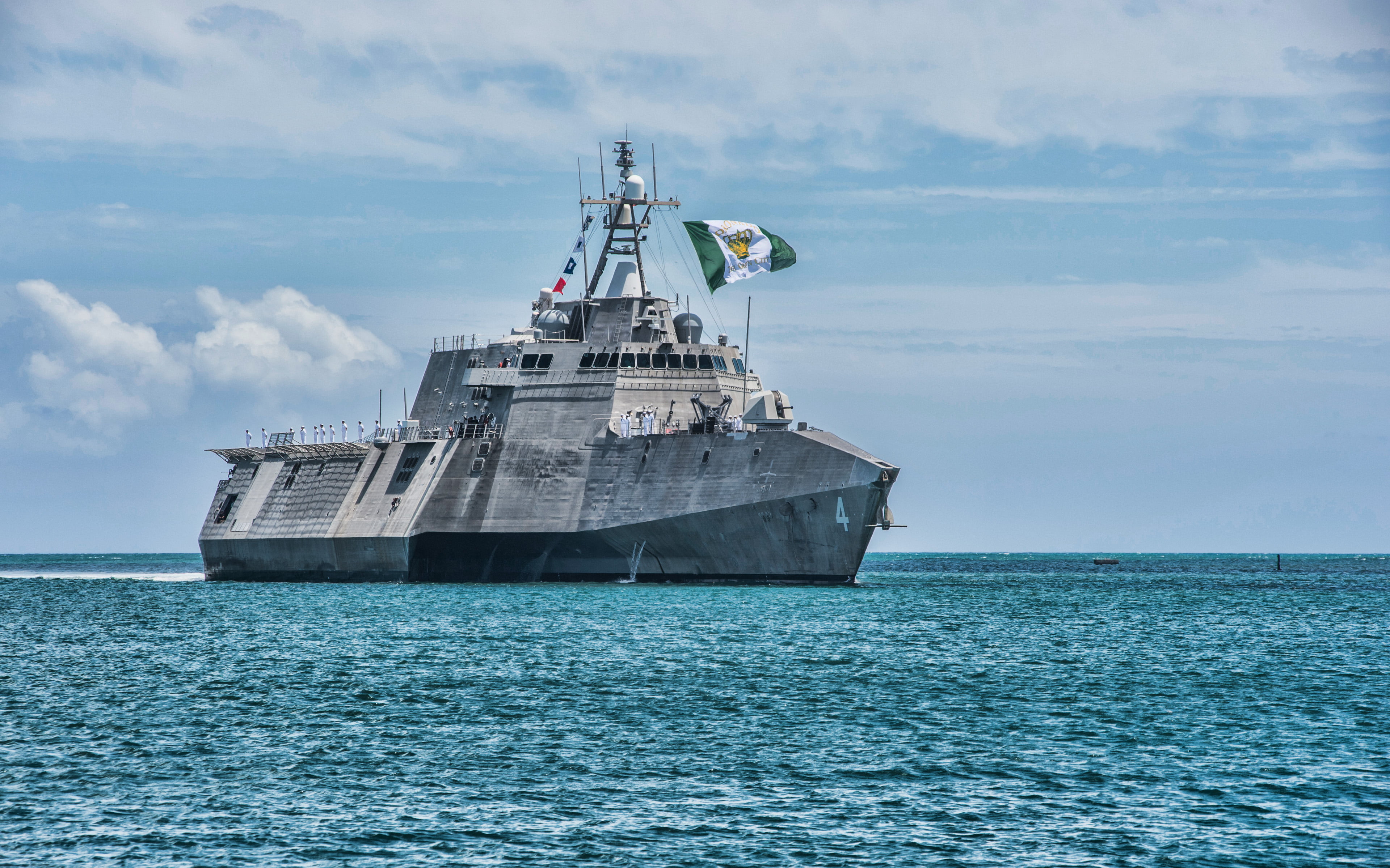 Warships, USS Coronado (LCS-4), United States Navy, 4K, Coastal Defence Ship, Warship, HD Wallpaper
