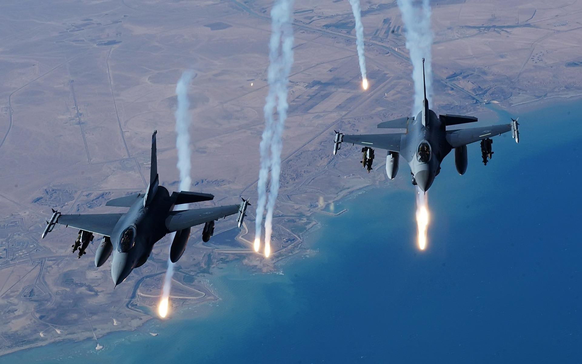 missile, jets, aircraft, rocket launcher, 1080P, military, nice, war, aircraft planes, fighter, HD Wallpaper