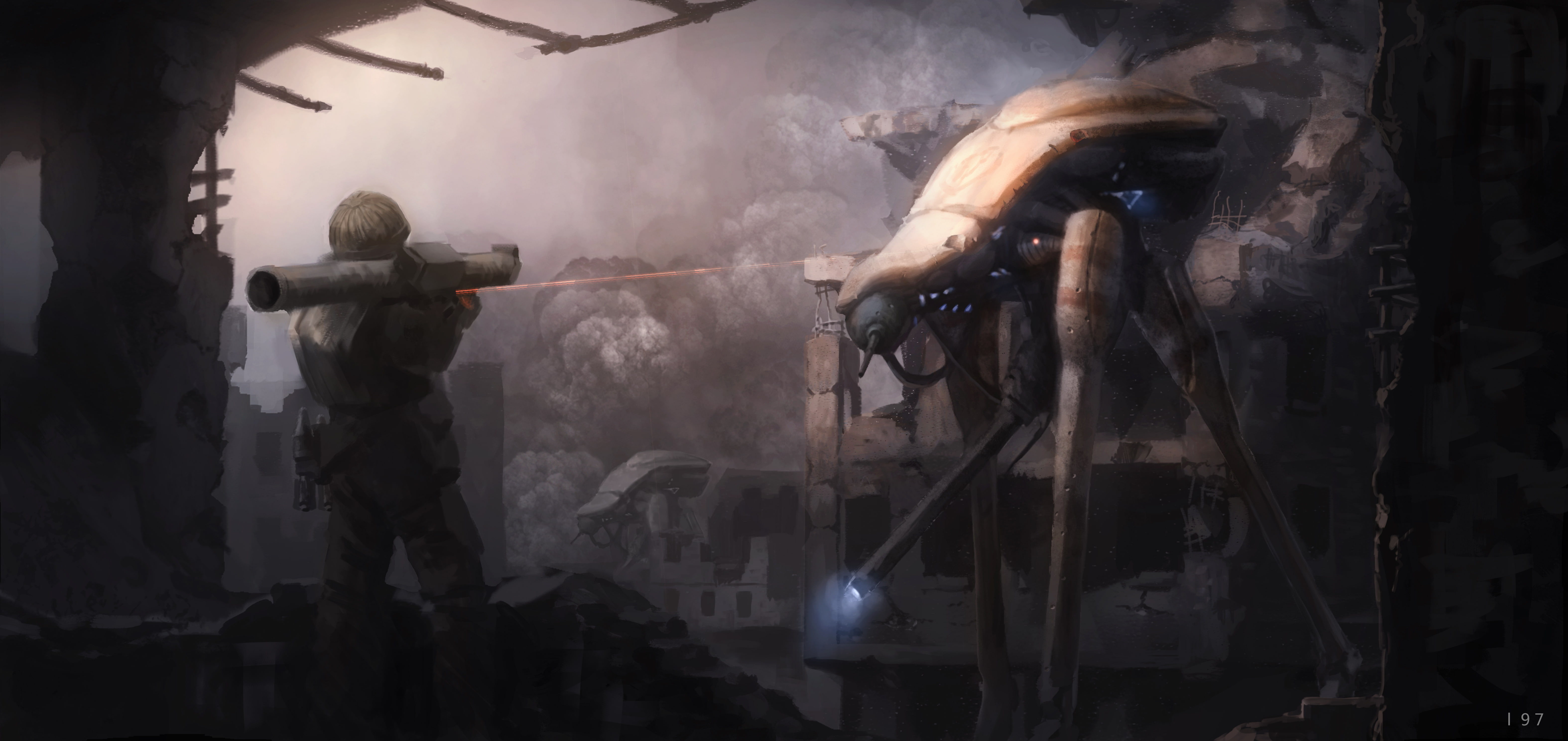Alien, 5K, Soldier, Ruin, Rocket Launcher, Half-Life, Invasion, Half-Life 2, HD Wallpaper
